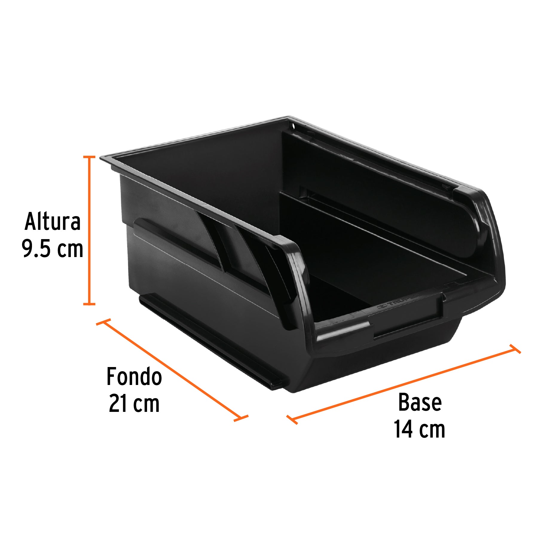 GAV-2.5 Gaveta apilable de plástico 21 x 14 x 9.5 cm, Truper - 102436