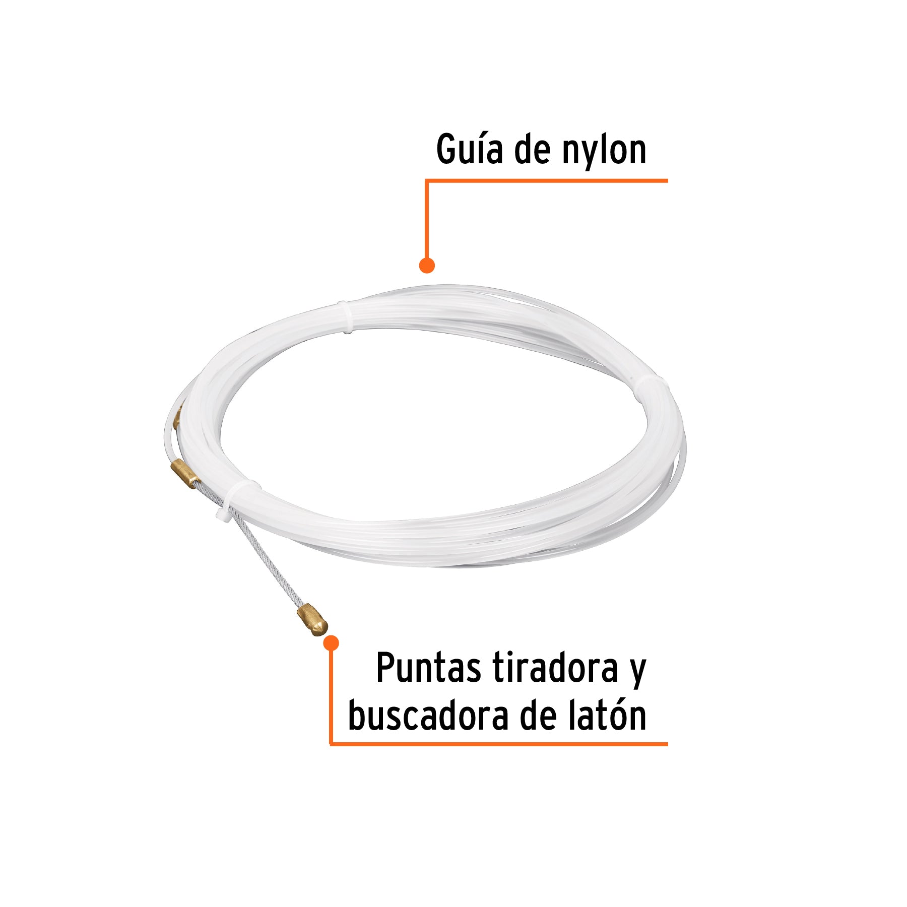 Guía de nylon de 10 m para cable, Truper - 17755