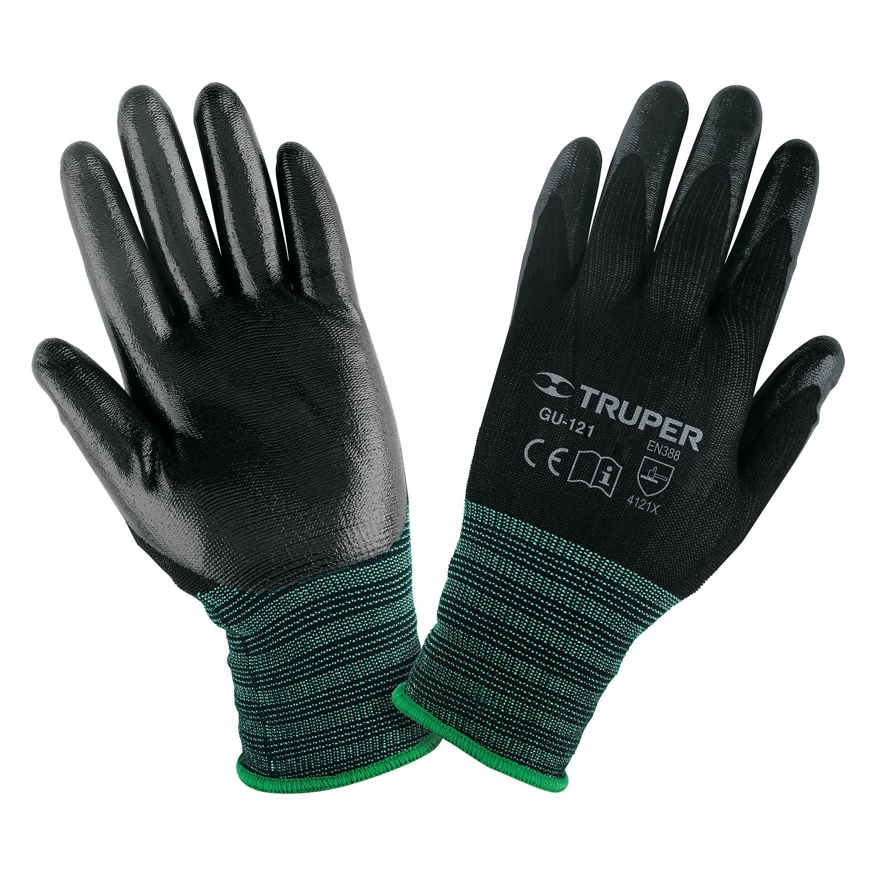 Guantes de nylon recubiertos de nitrilo, G, Truper - 13295