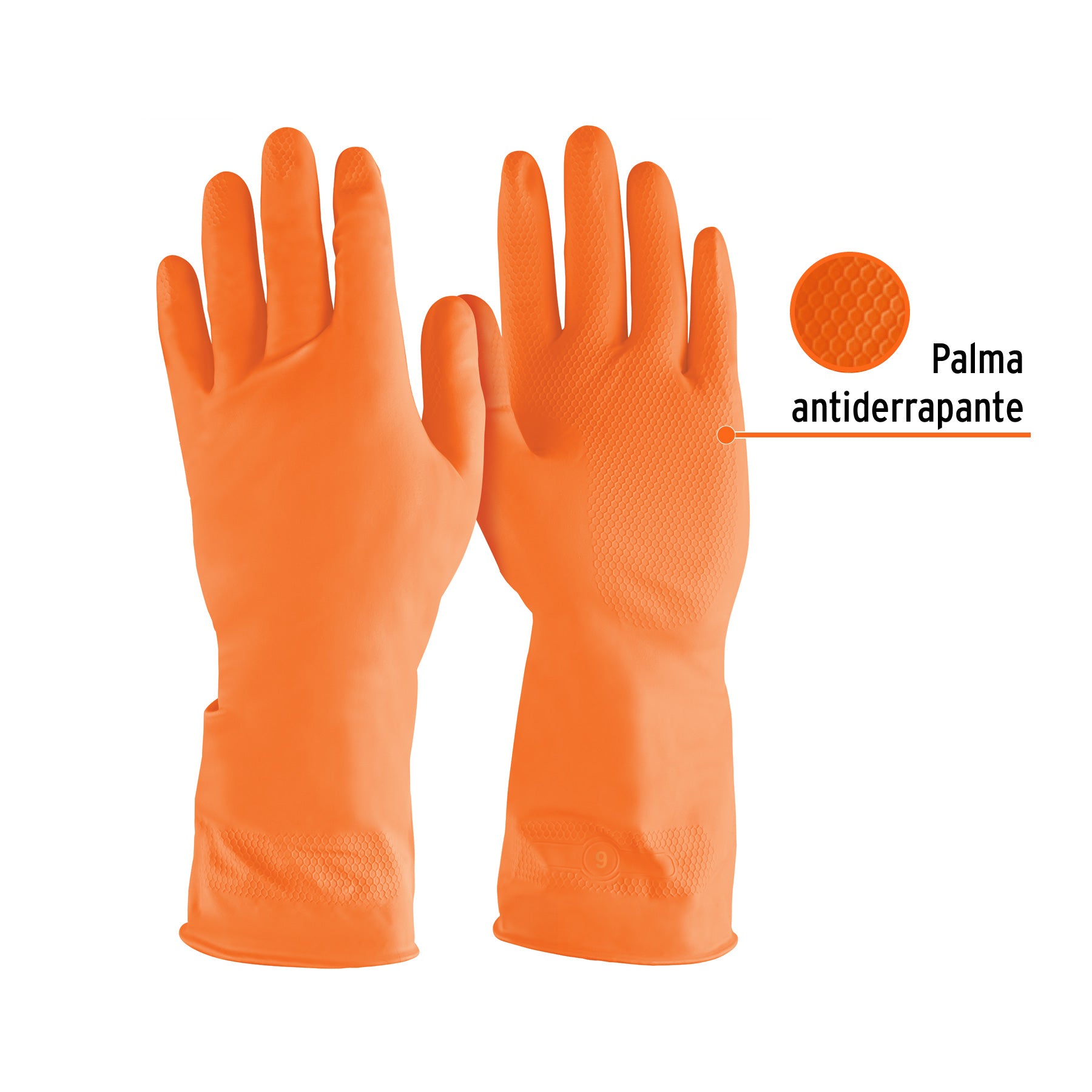 Guantes de látex para limpieza, G, TRUPER - 14263