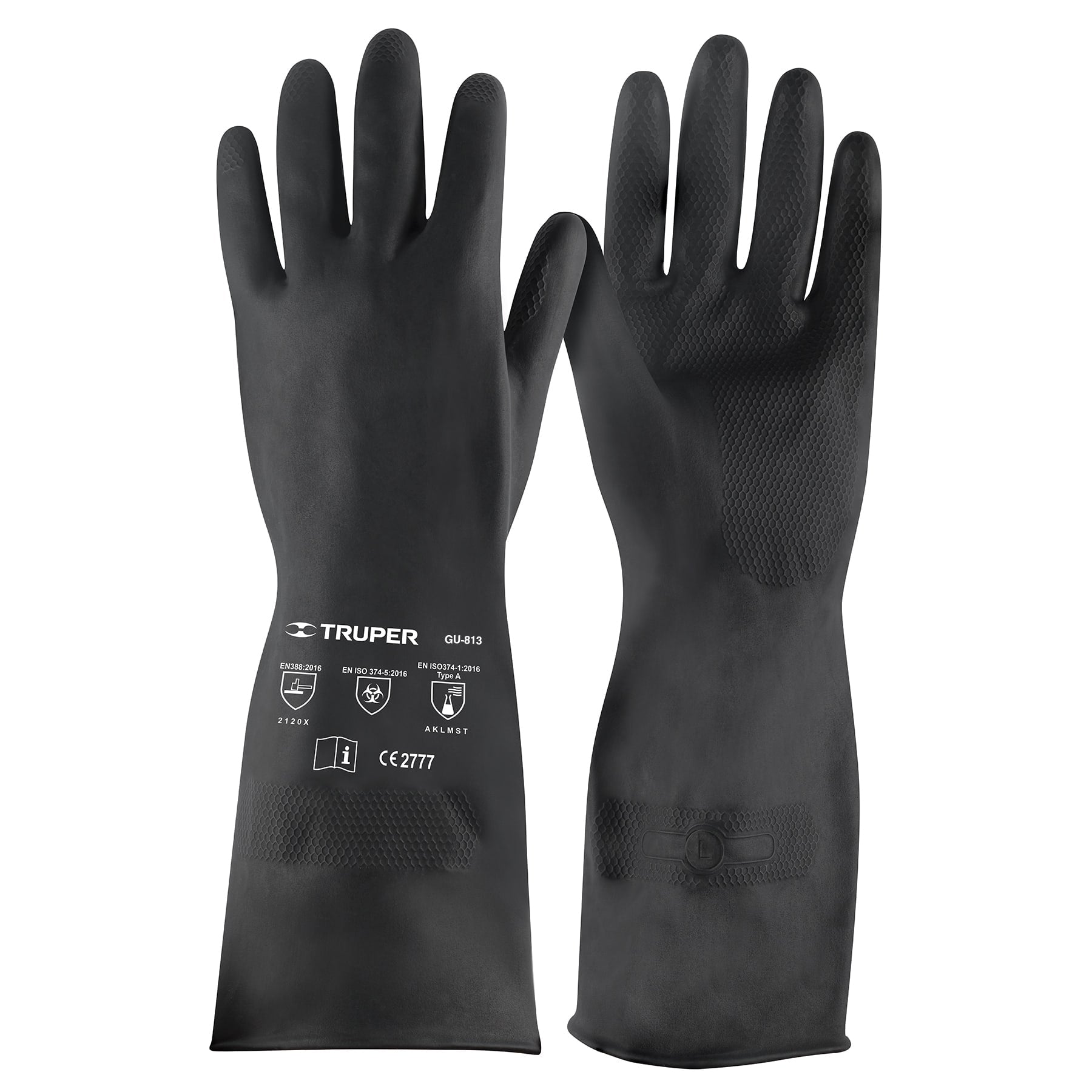 Guantes de neopreno para manejo de químicos, G, TRUPER - 14271
