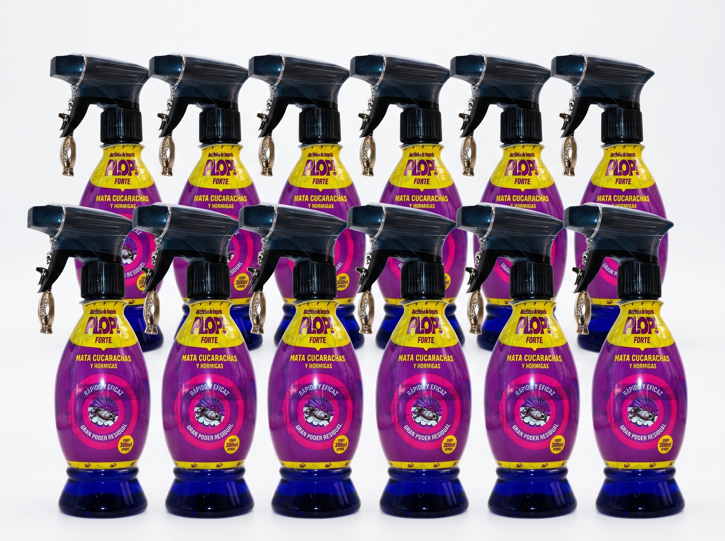 12x Insecticida Plop Forte 300 Ml Mata Cucarachas y Hormigas - 12XEDITS0127