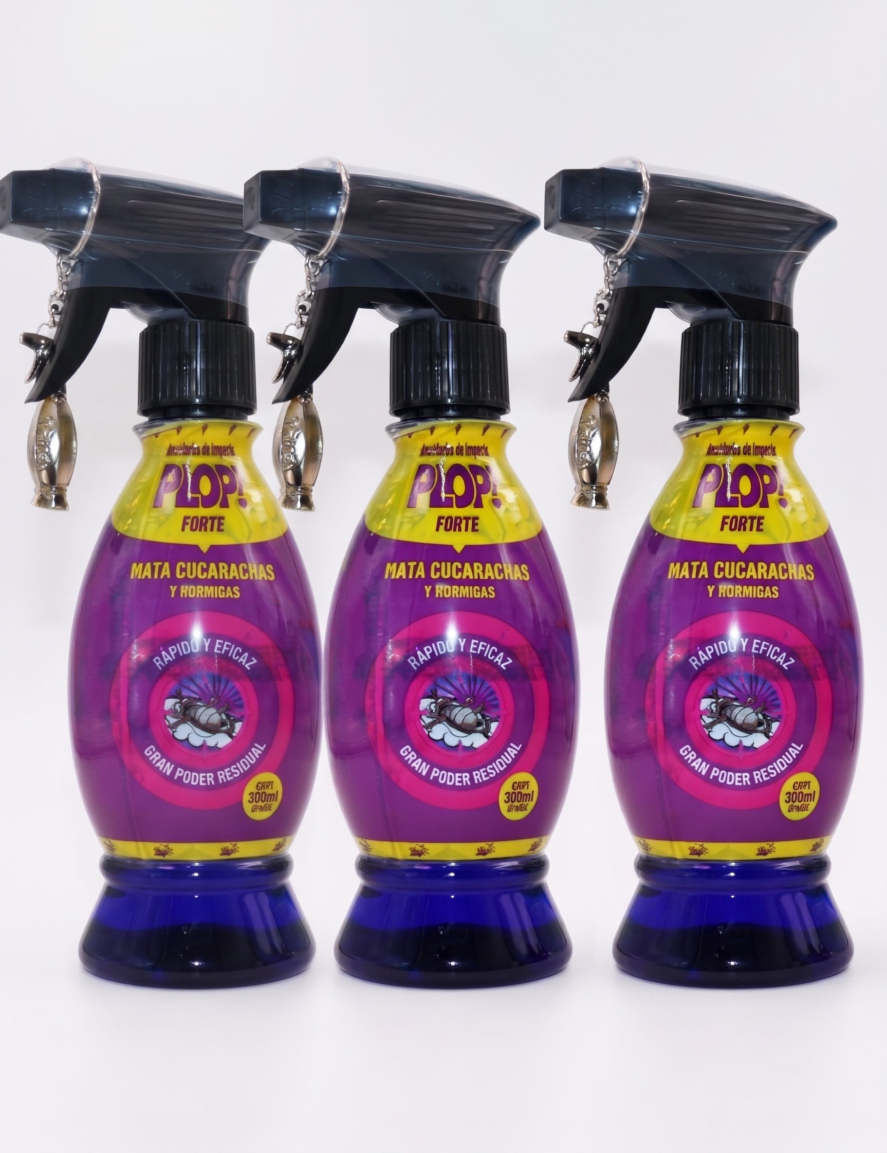 3x Insecticida Plop Forte 300 Ml Mata Cucarachas y Hormigas - 3XEDITS0127