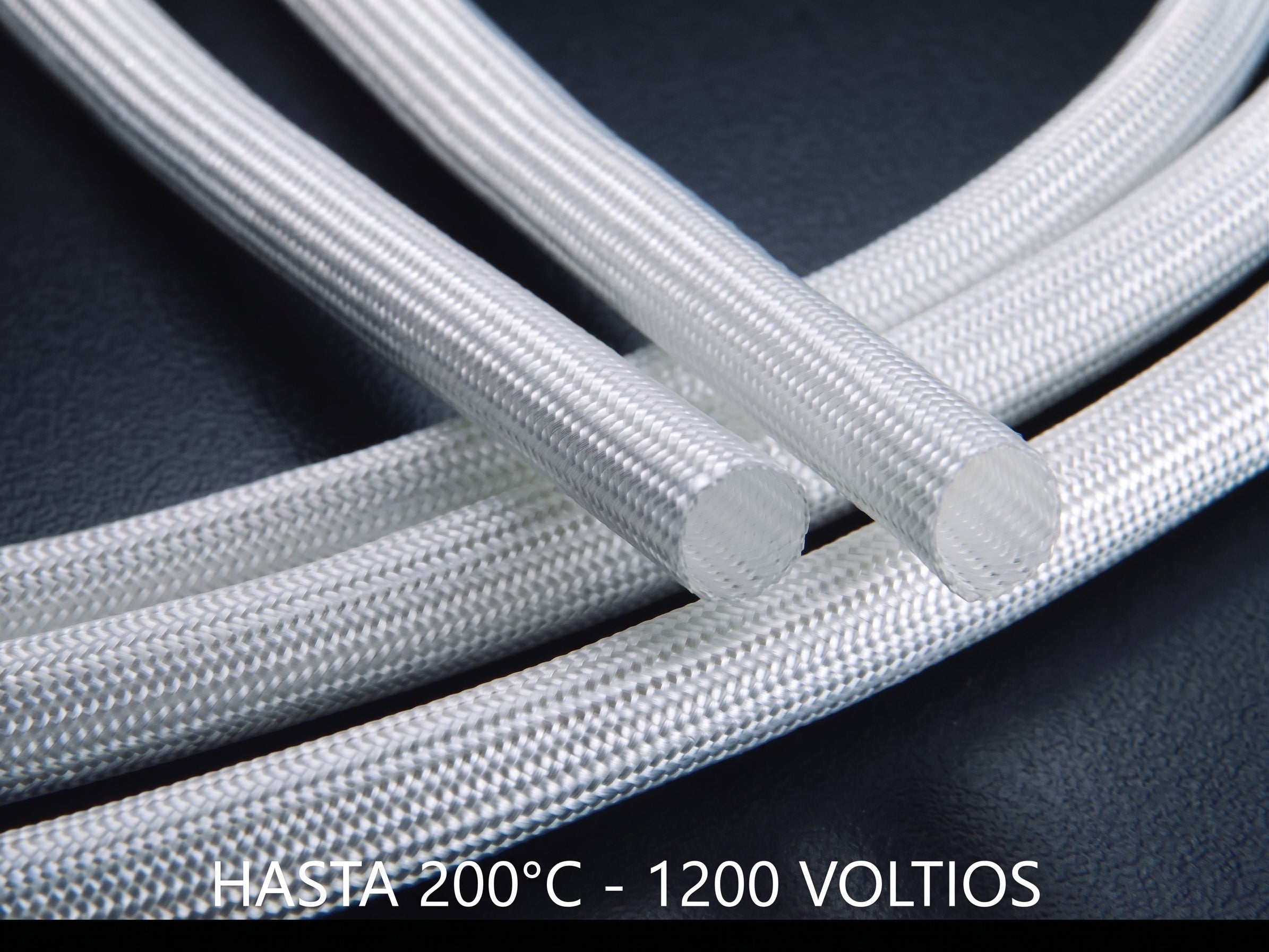 1 mt funda aislante de fibra de vidrio espagueti termico 10 awg EDIFT-10AWG