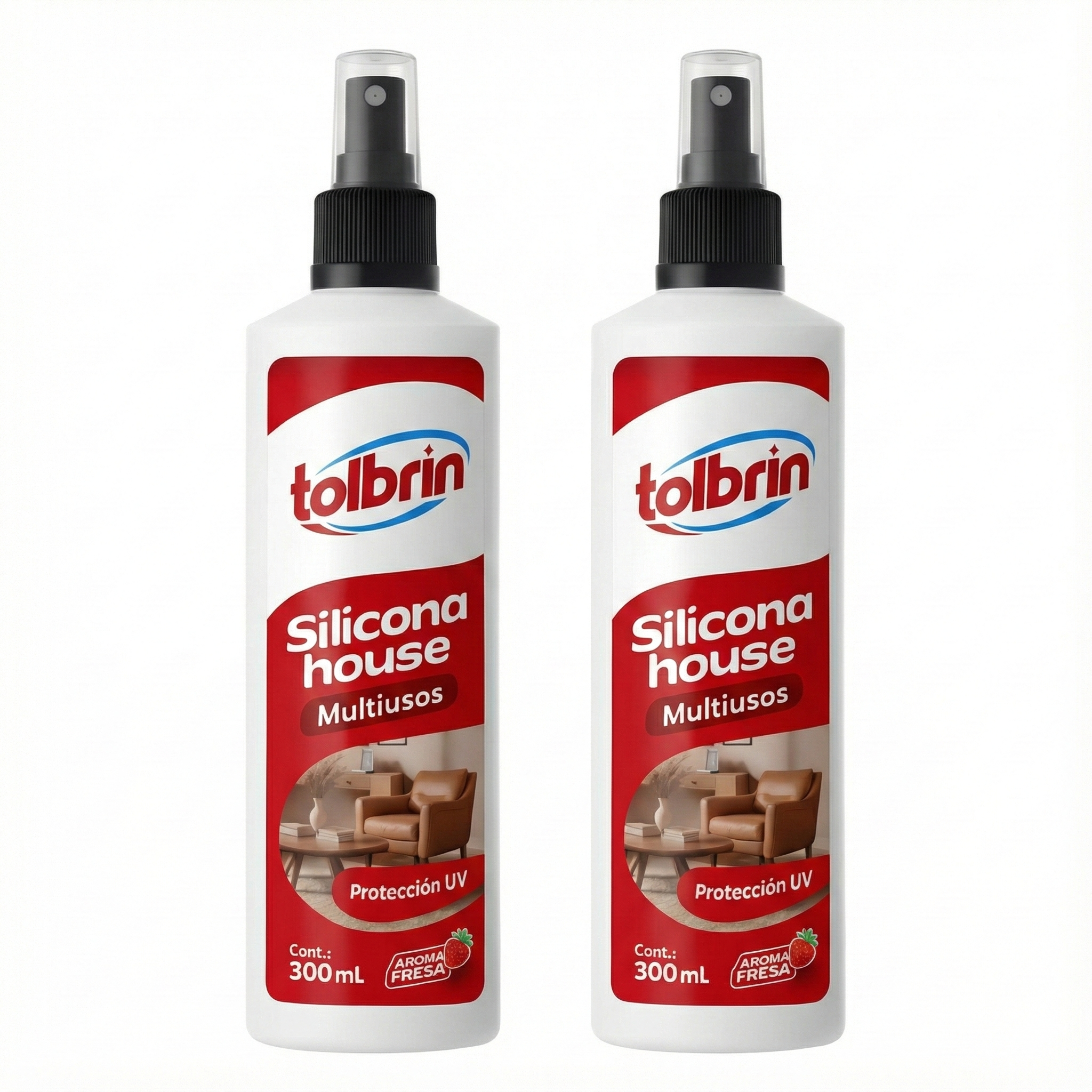 2 x Silicona House Multiusos Tolbrin Aroma Fresa de 300 mL
