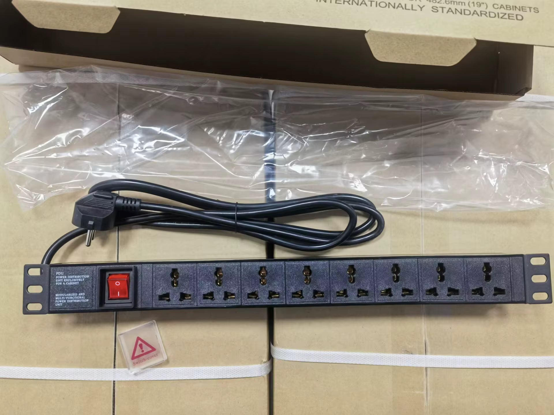 Power Rack de 8 tomas Metálico 10Amp de 2 metros Pelltron PELLDISEL-rack