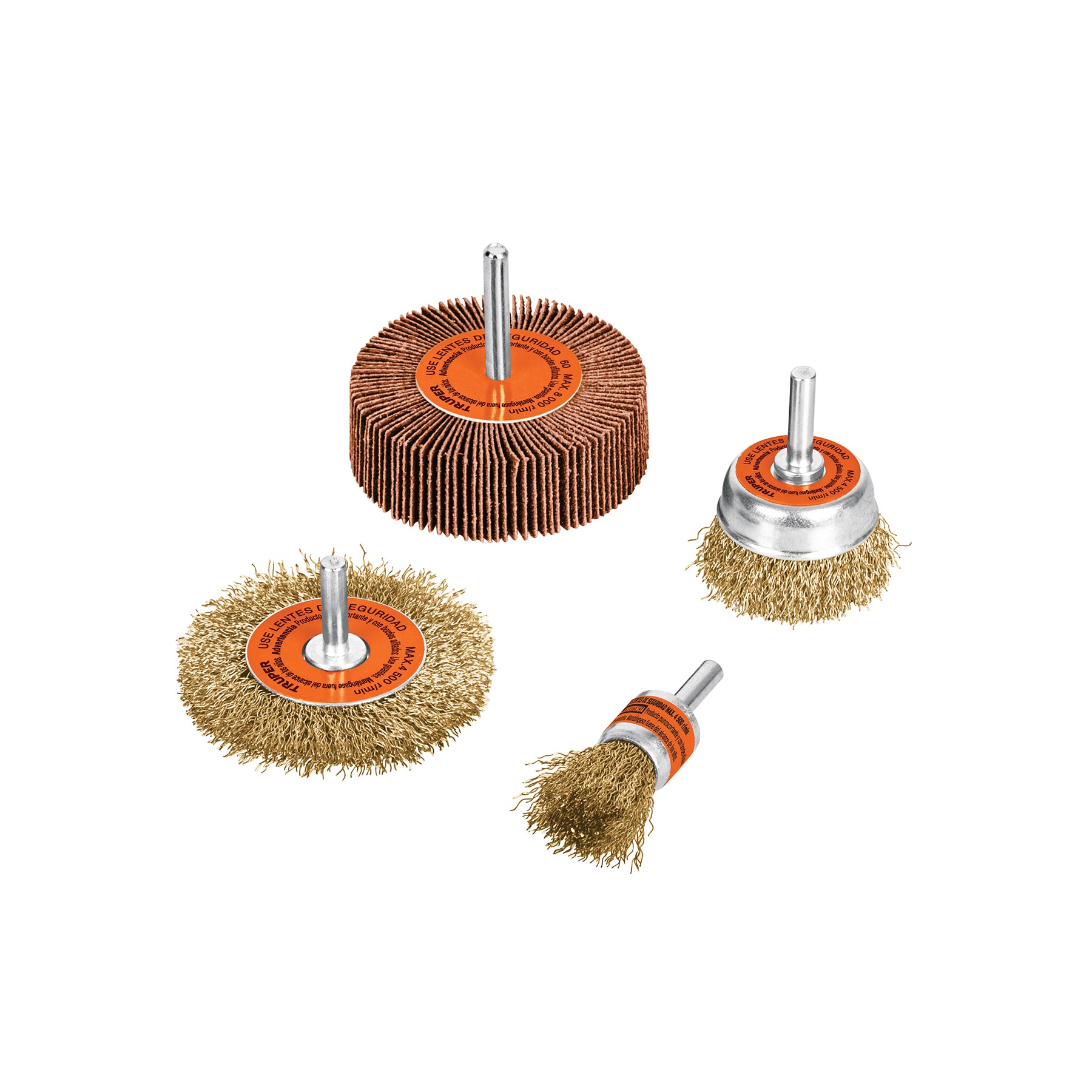 Juego De 4 Cardas Para Taladro, Truper - 11577