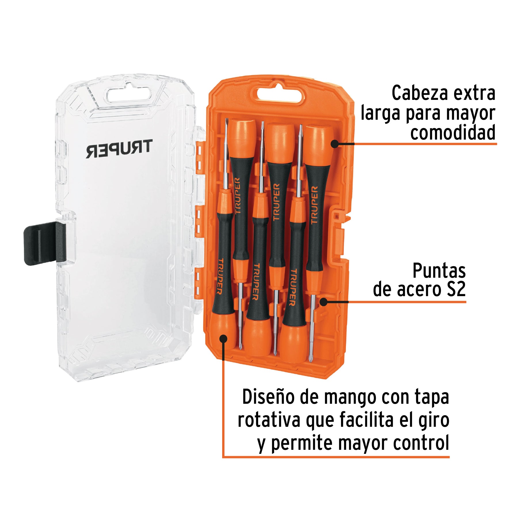 Juego De Desarmador Perillero De Joyero 6 Piezas Truper - 14202