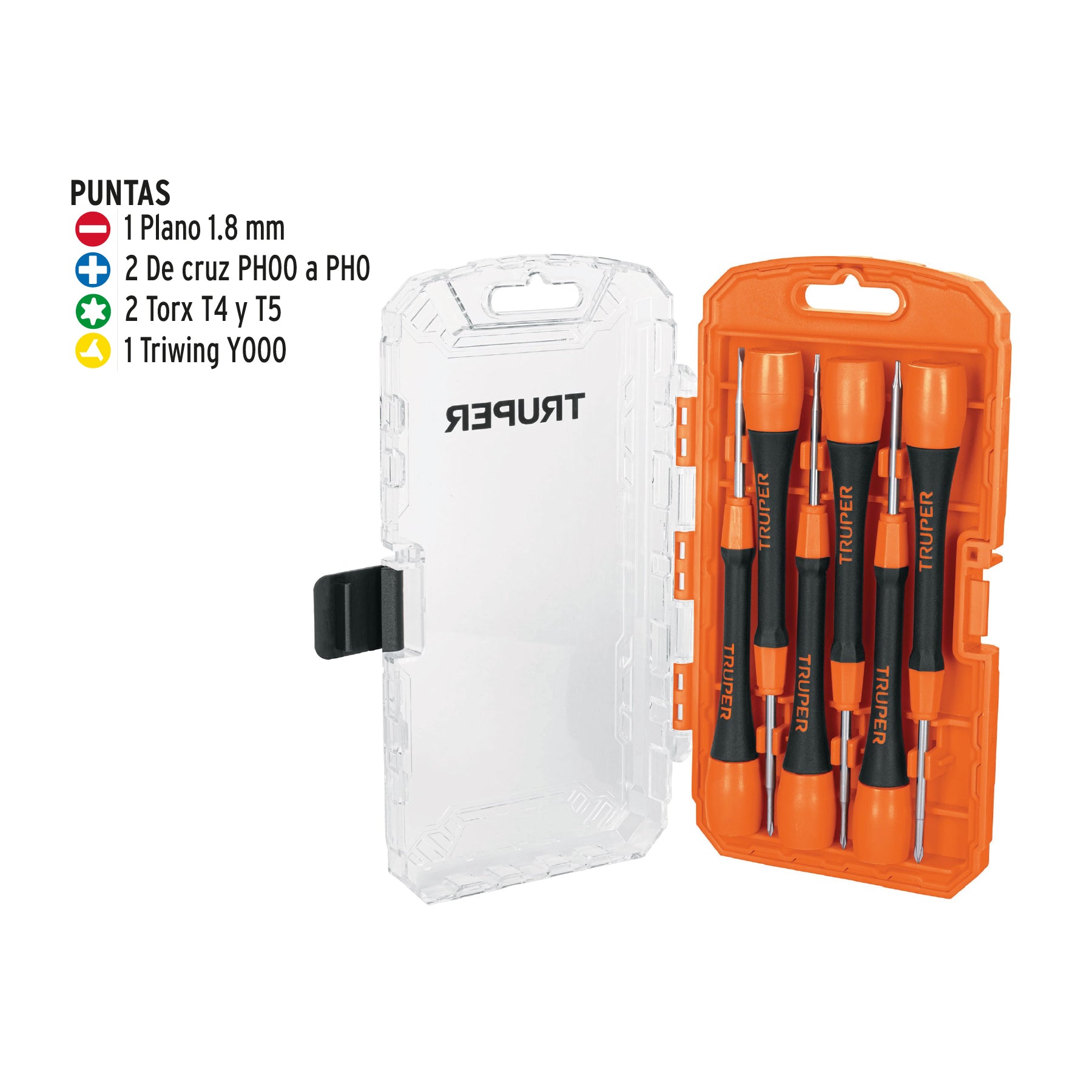 Juego De Desarmador Perillero De Joyero 6 Piezas Truper - 14202