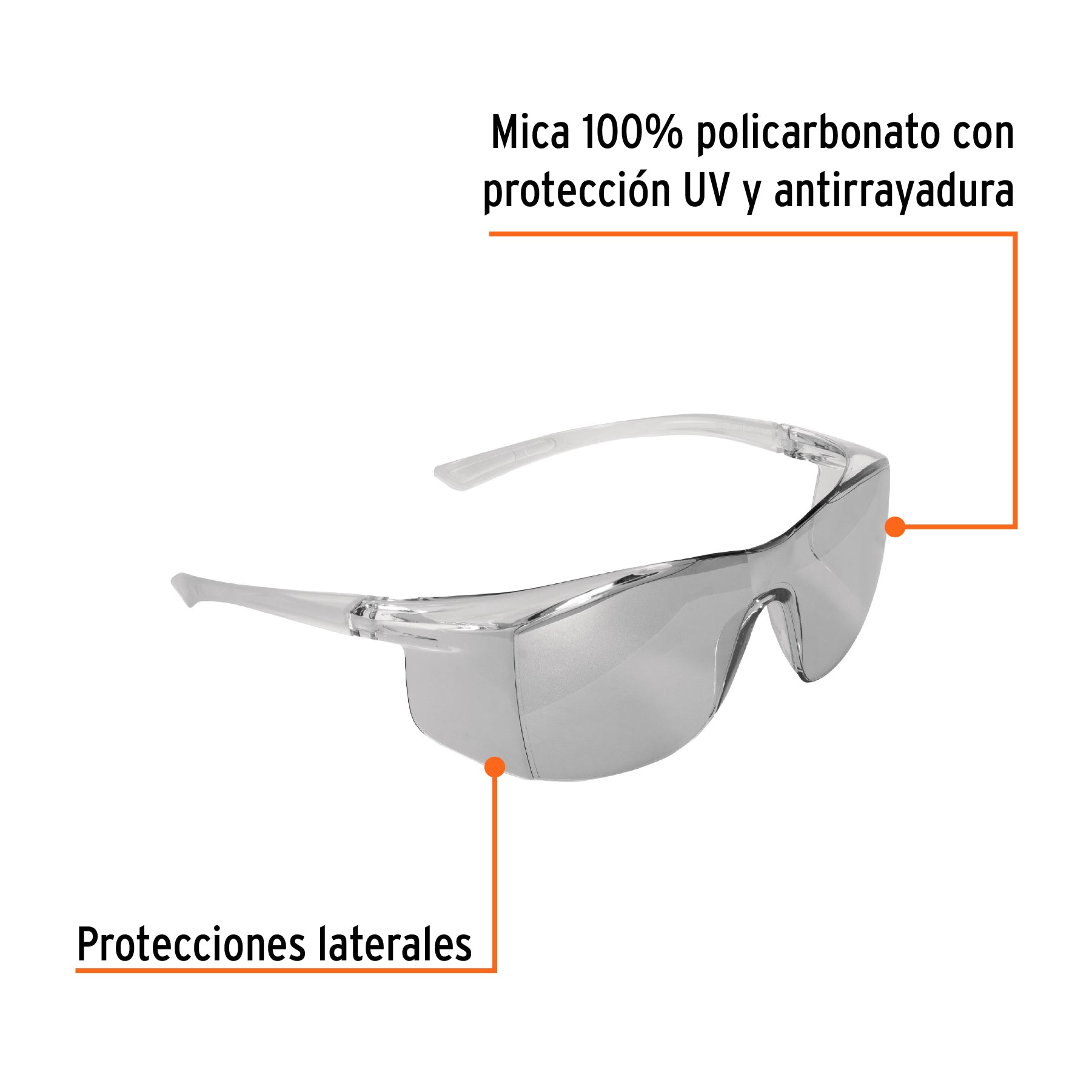 Lentes de seguridad interior-exterior, Truper Ultralite - 10821