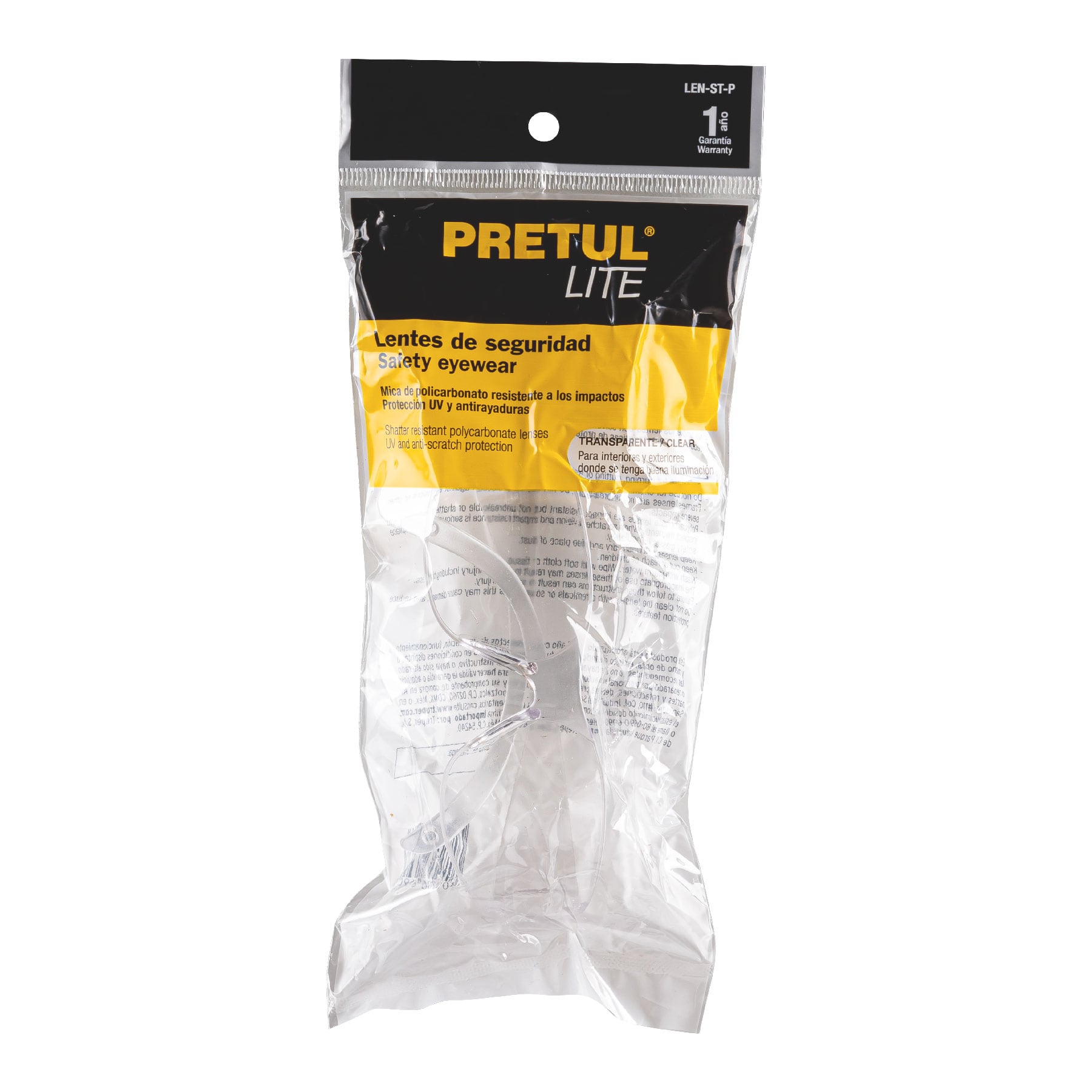 Lentes de seguridad transparentes, Pretul - 20401
