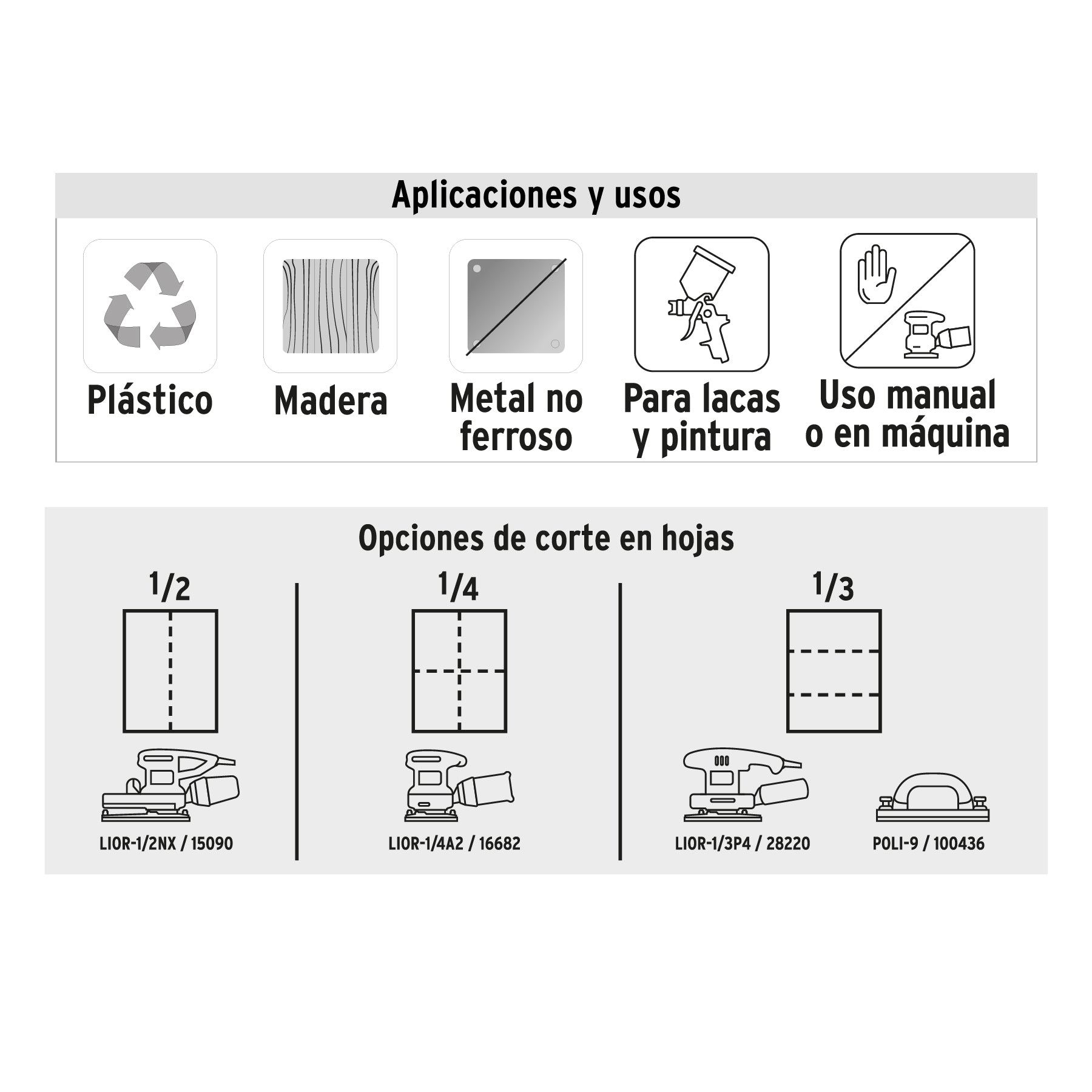 Lija para madera papel cabinet, grano 40 - 11607