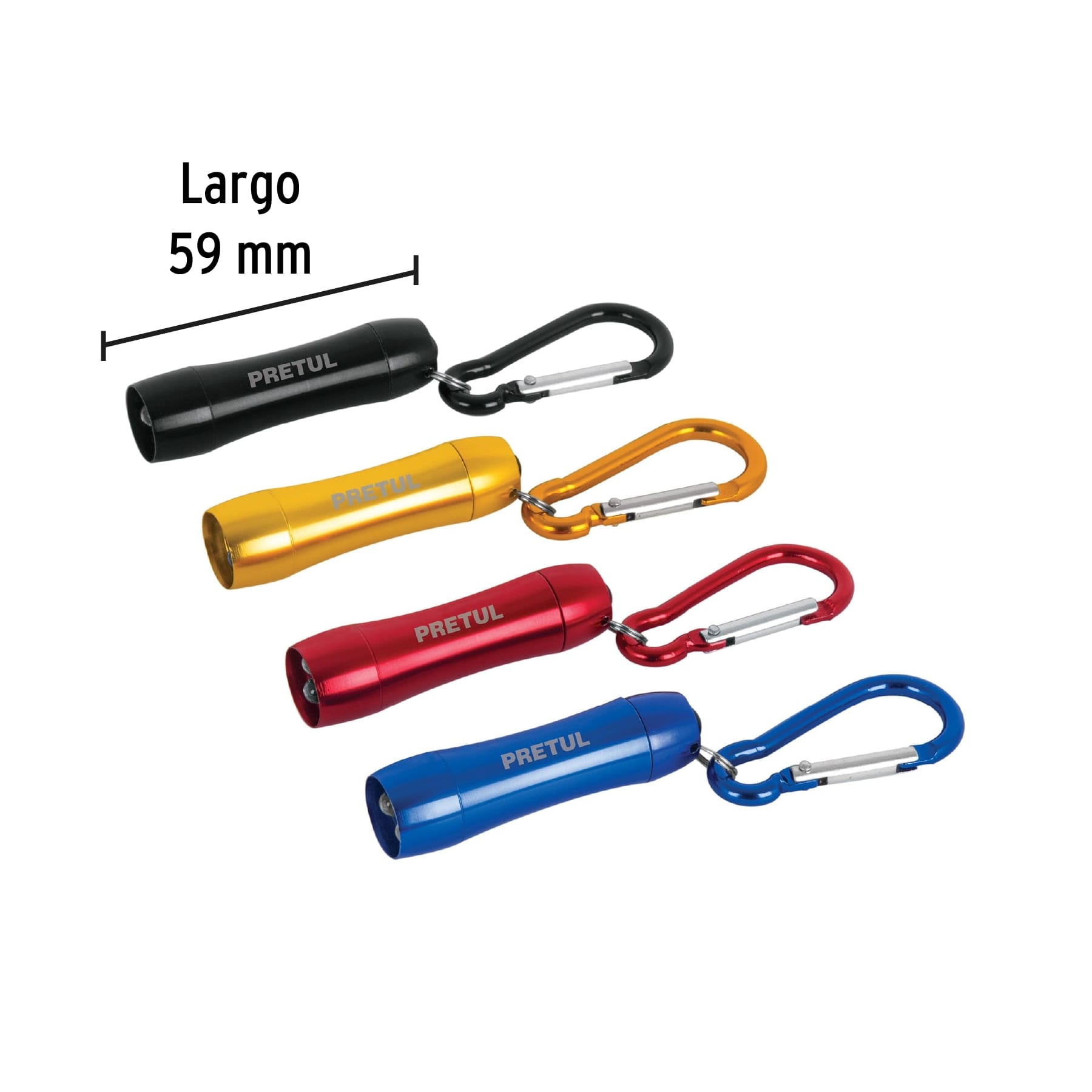 Llavero tipo linterna con LED, incluye pila LR44 - 26003