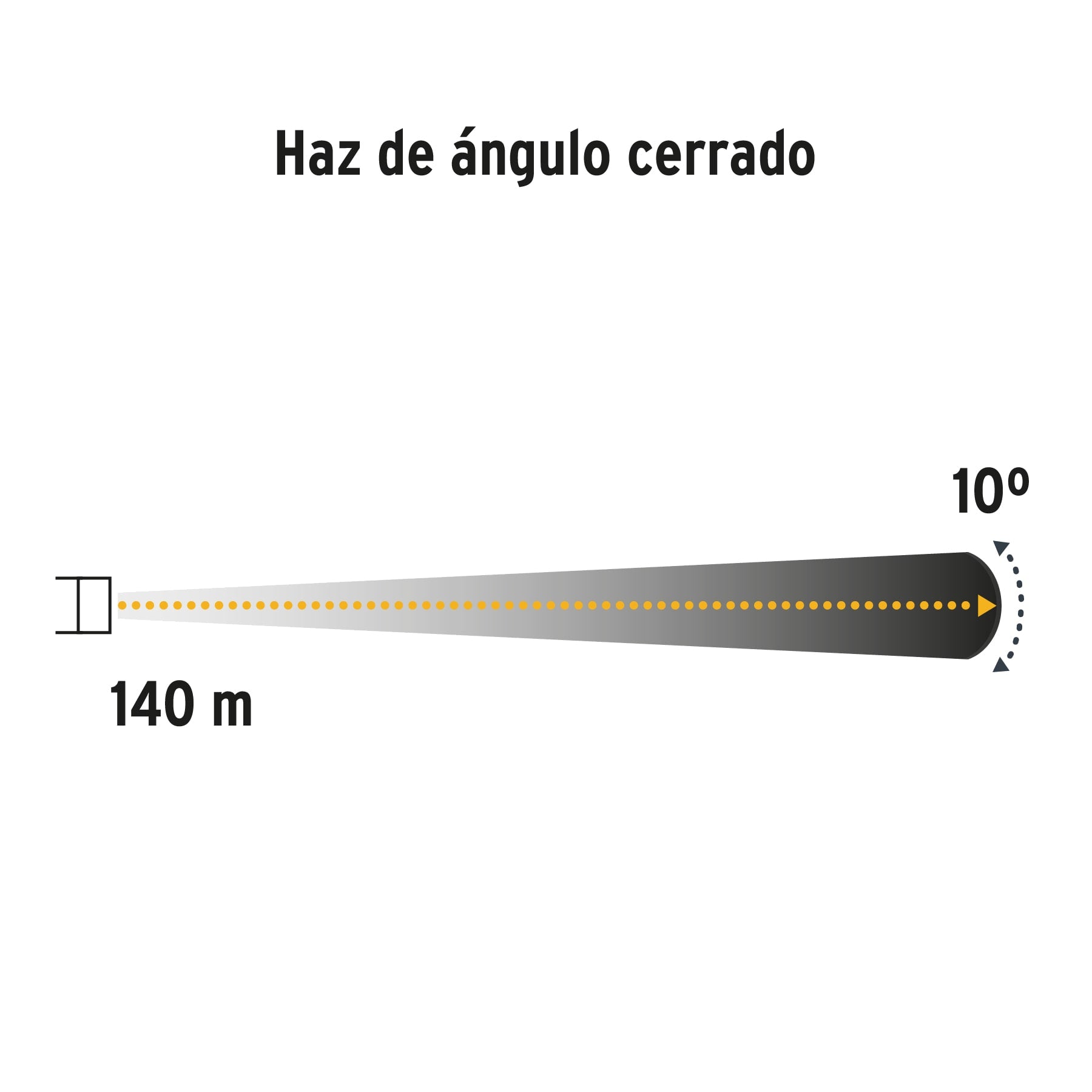Linterna plástica recargable de LED, 180 lúmenes, Pretul - 26102