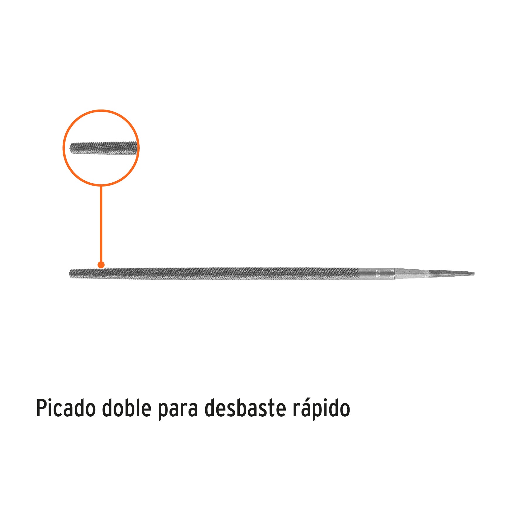 Lima redonda bastarda 10", Truper - 15191