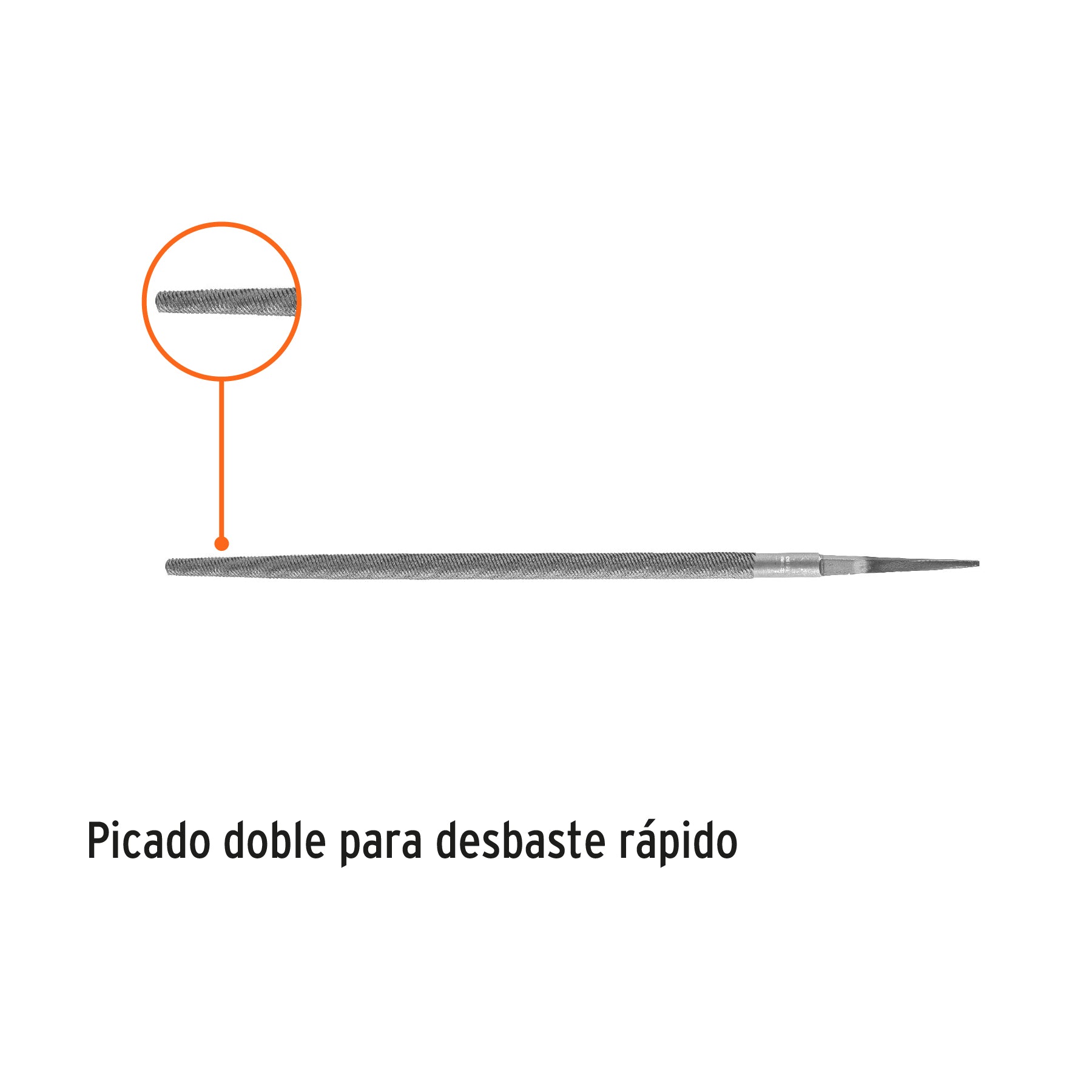 Lima redonda bastarda 12", Truper - 15193