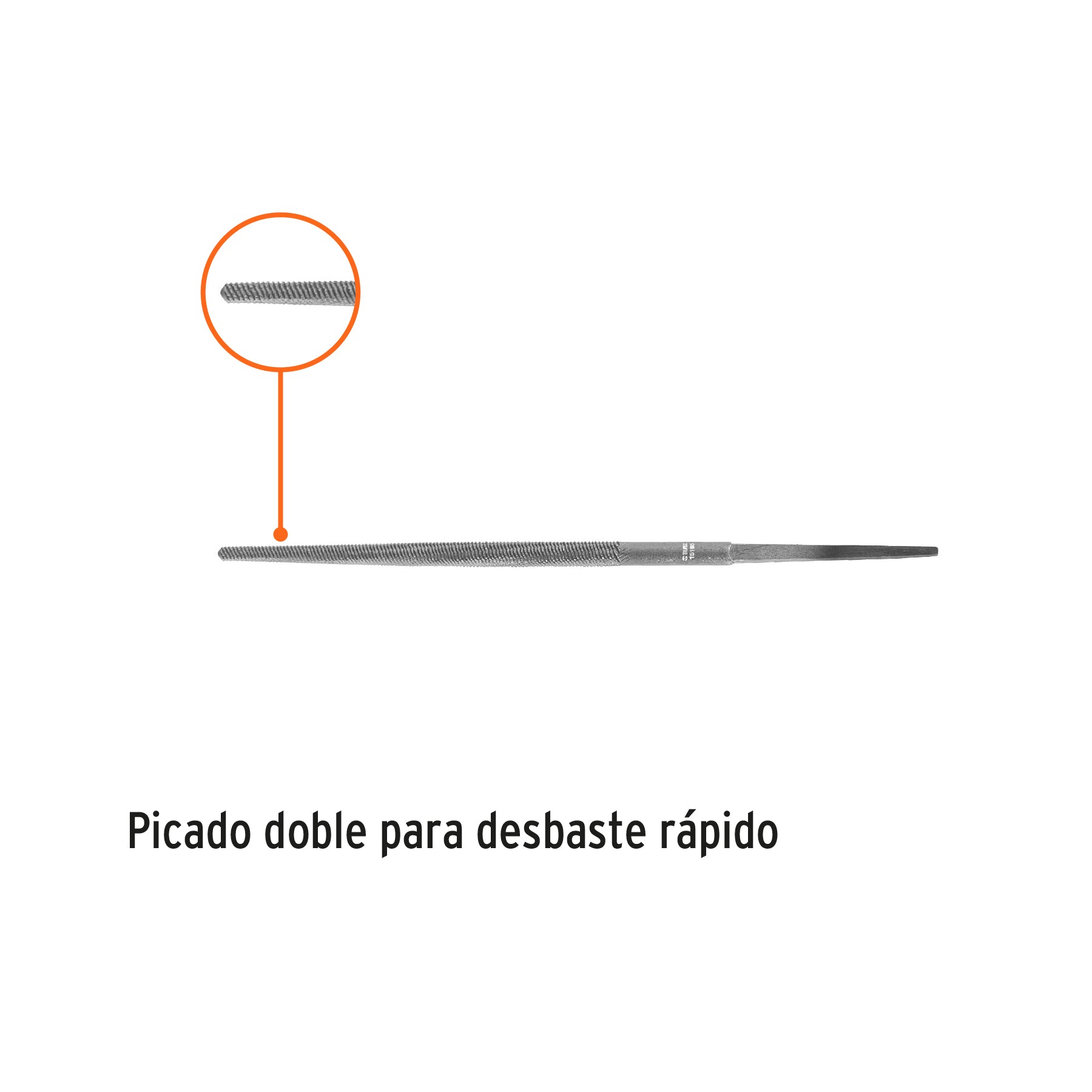 Lima redonda bastarda 4", Truper - 15185