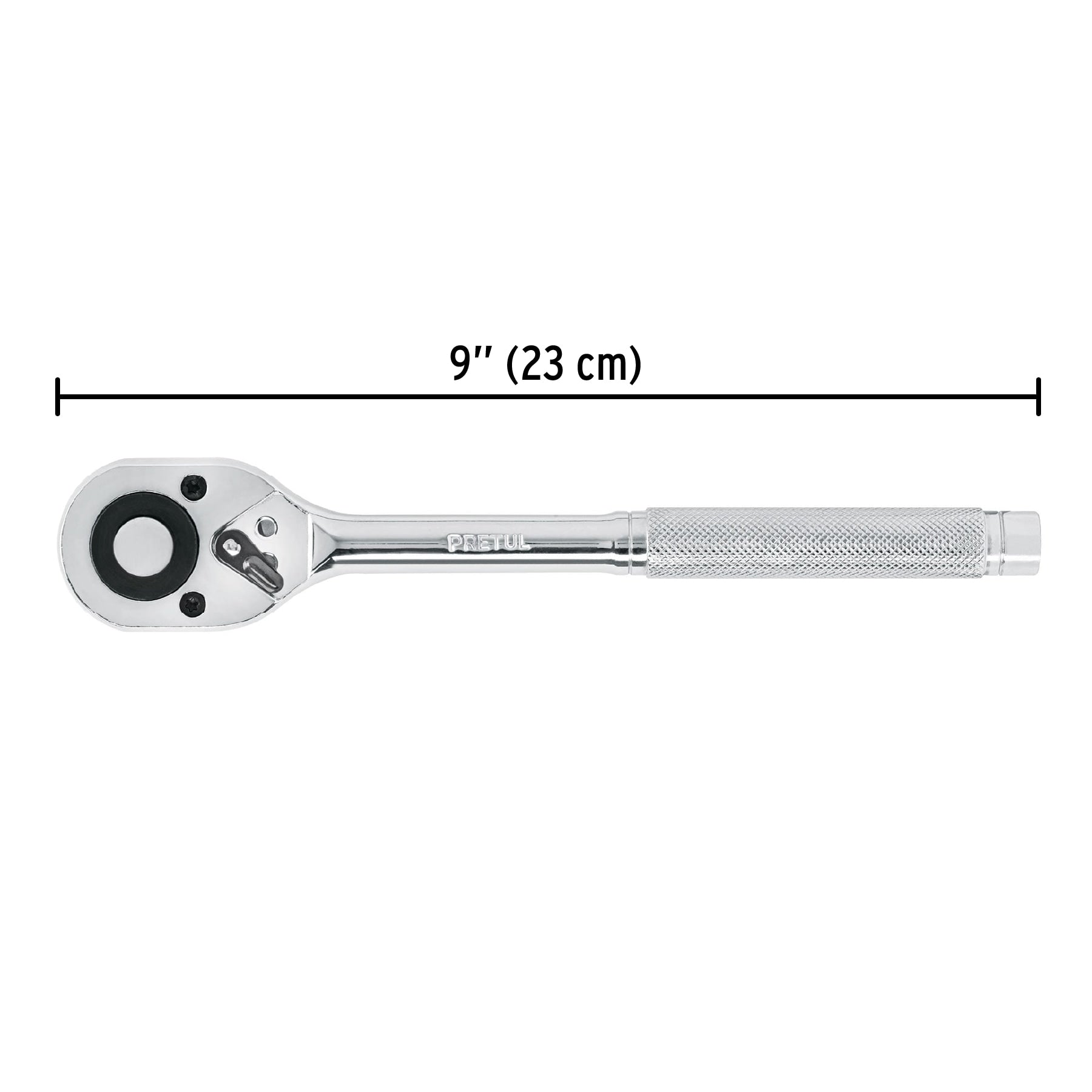 Matraca cuadro 1/2" cabeza de pera liberación rápida, Pretul - 21152