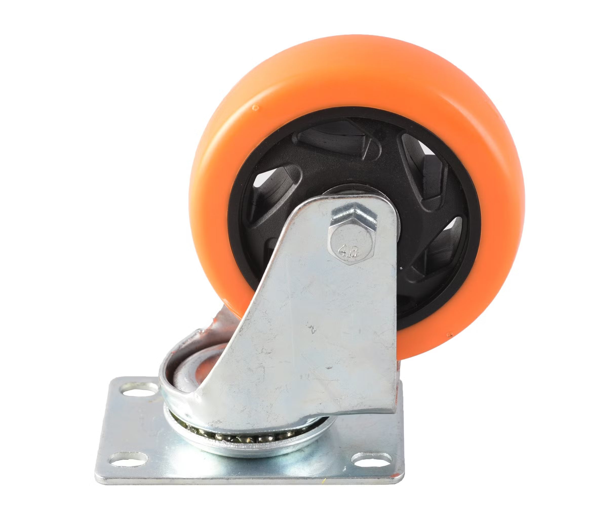 Rodamiento Garrucha giratoria naranja de 3 pulg con freno EDIROF-3PULG