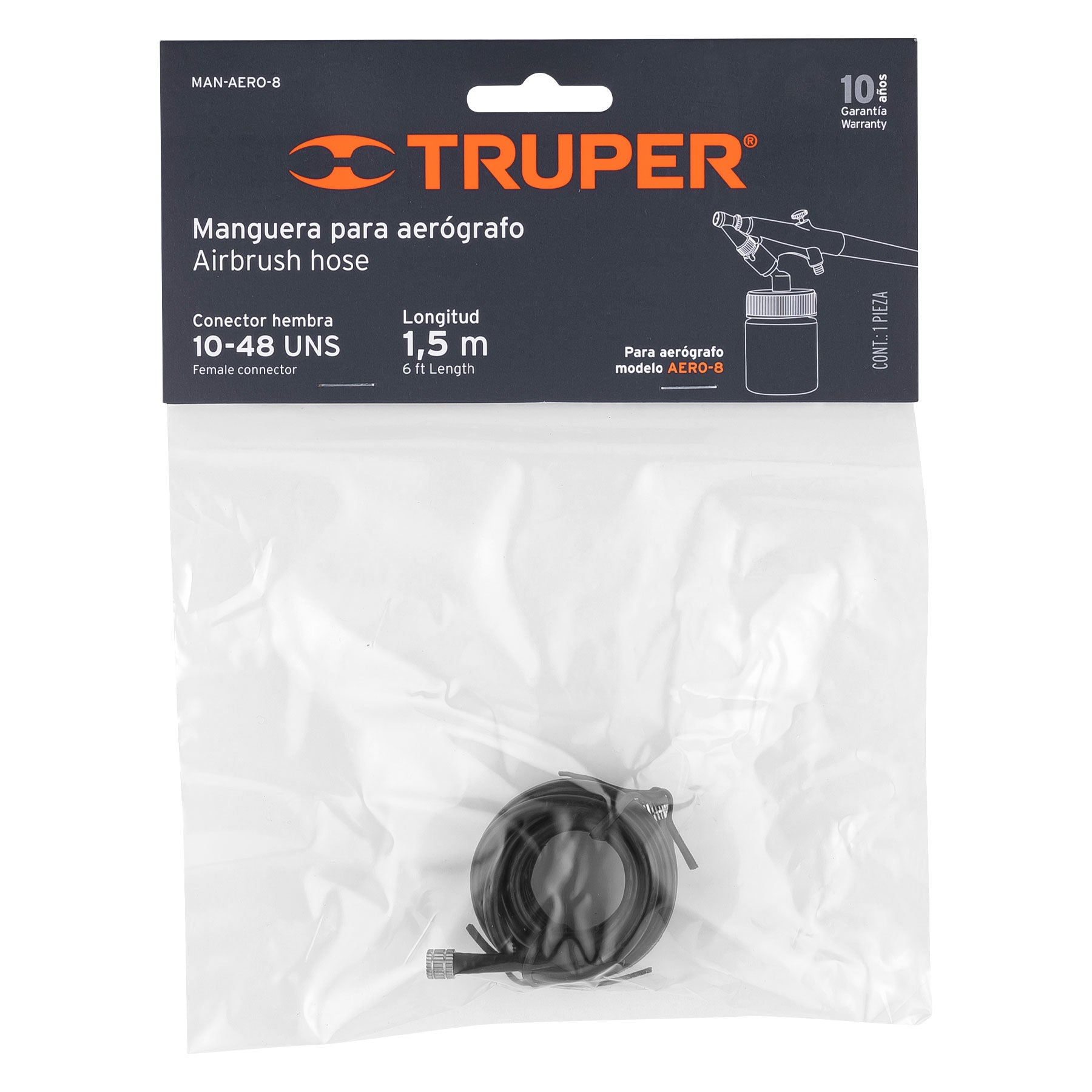 Manguera de repuesto para aerógrafo AERO-8, Truper - 100188