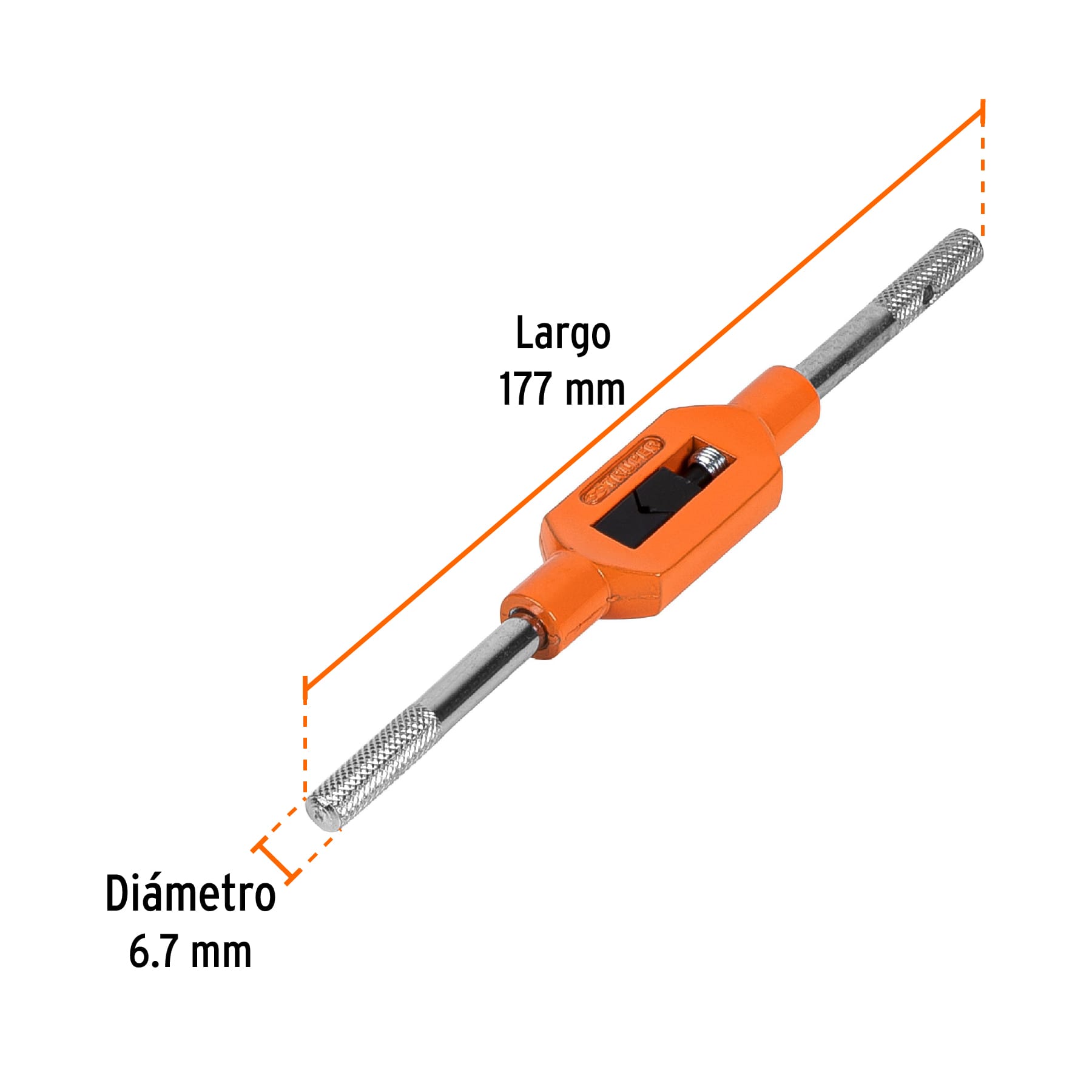 Portamachos o Maneral tipo garrote para macho 1/4", Truper - 11434
