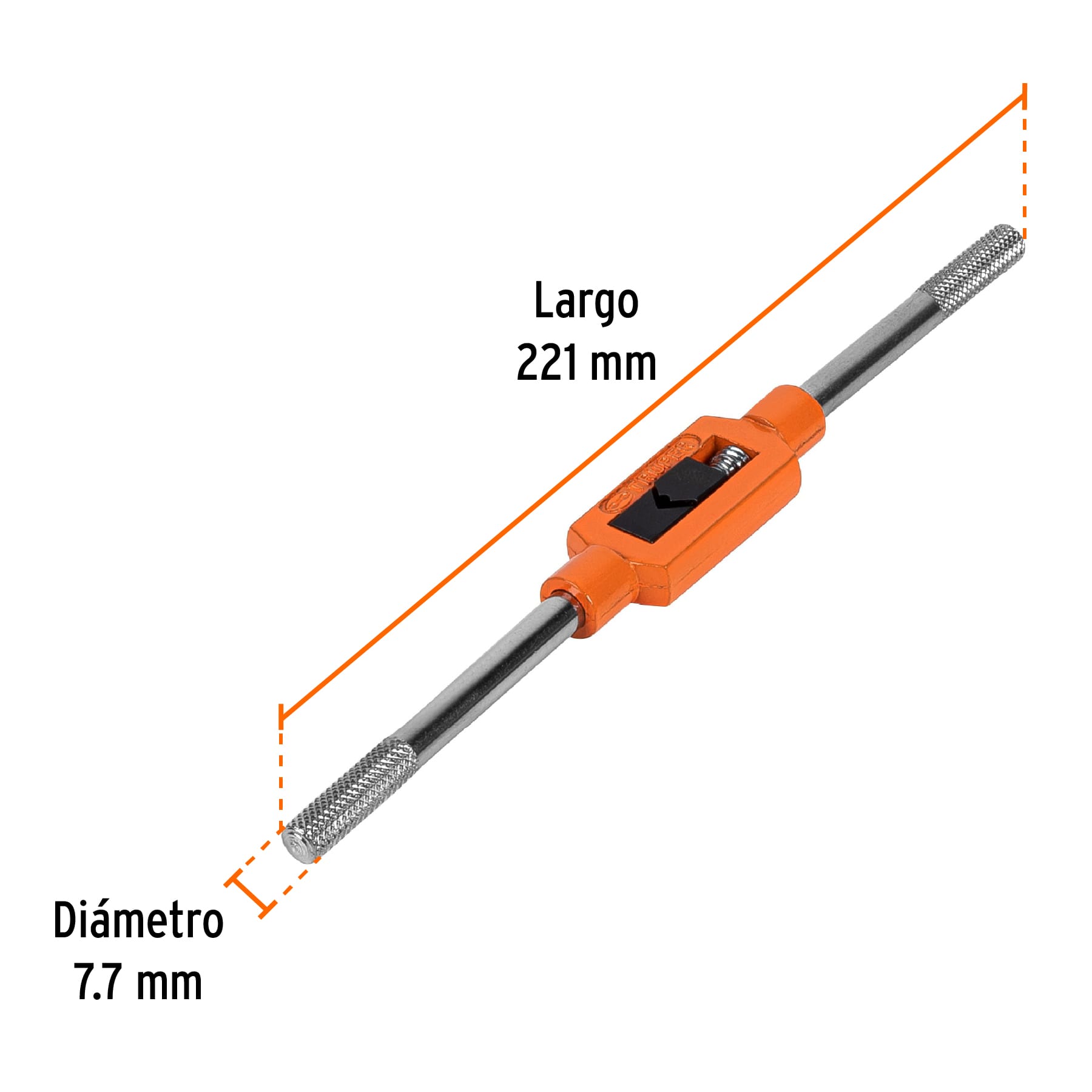 Portamachos o Maneral tipo garrote para macho 3/8", Truper - 11435