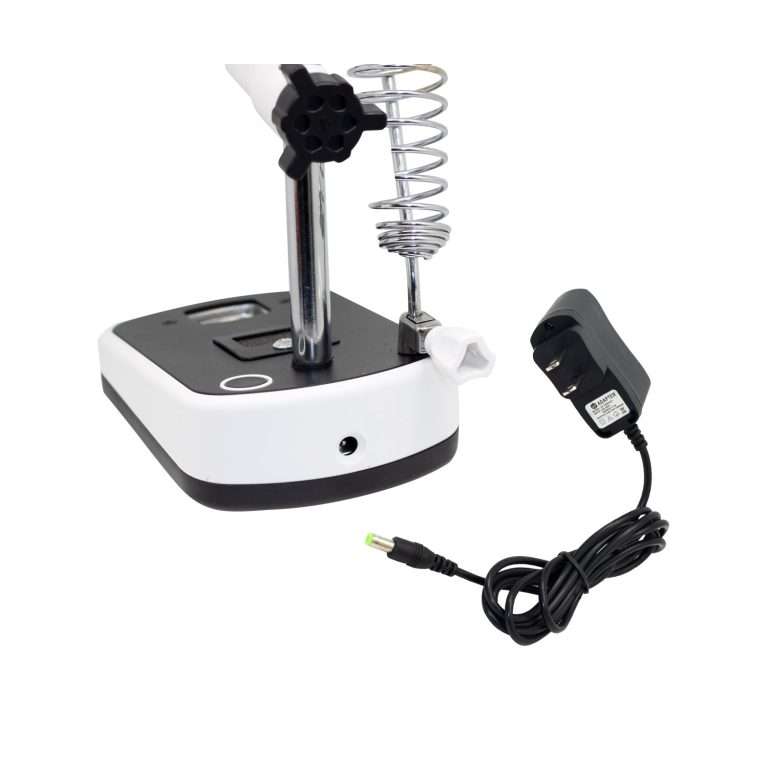 Soporte para Cautín con Lupa, Luz LED y Pinzas EDI-16090C