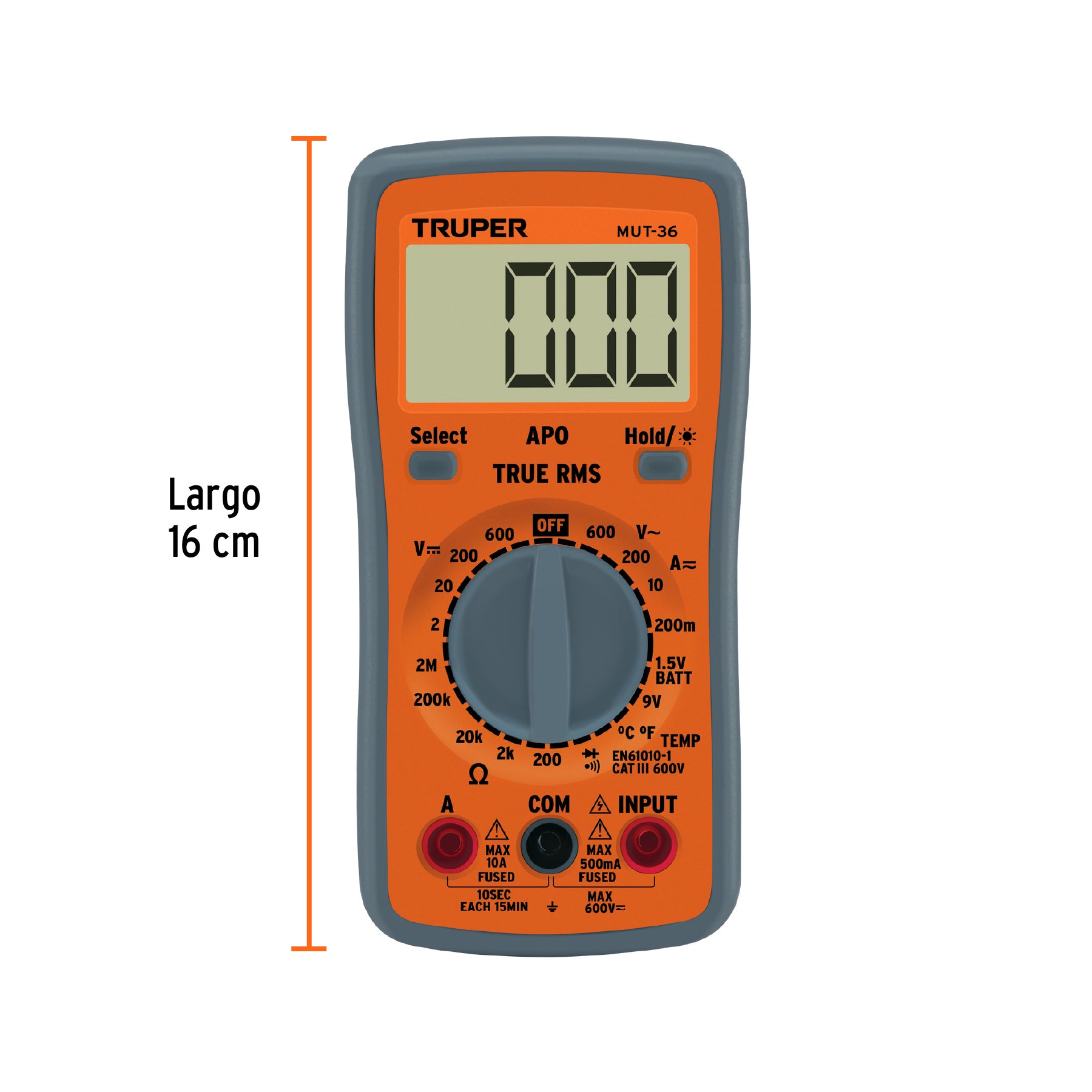 Multímetro Digital Profesional Truper MUT-36 cod: 100360