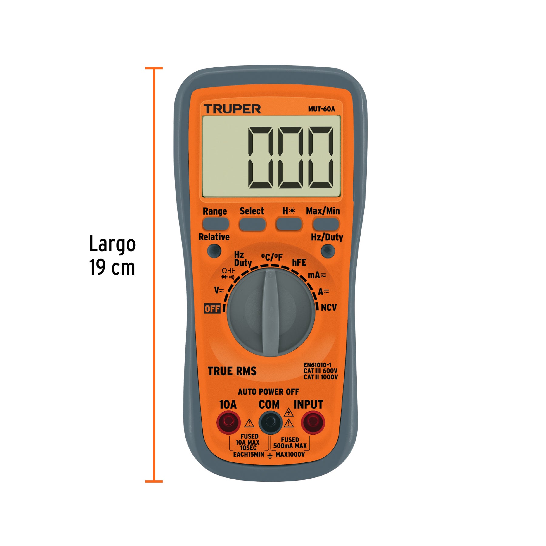 Multímetro Profesional True Rms Y Auto Rango Truper Mut-60a  cod: 100362