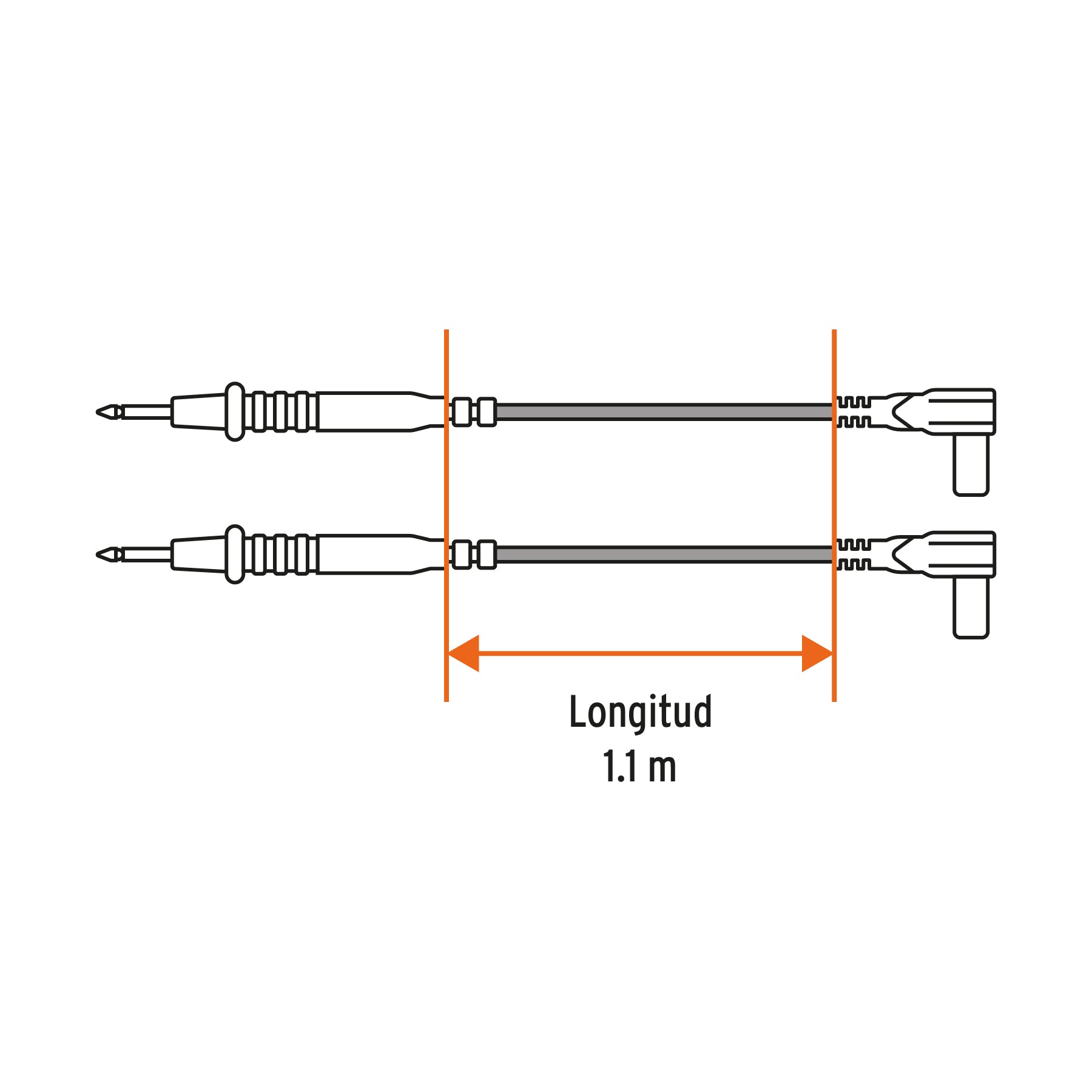 Puntas de prueba para multimetro, Truper cod: 102406