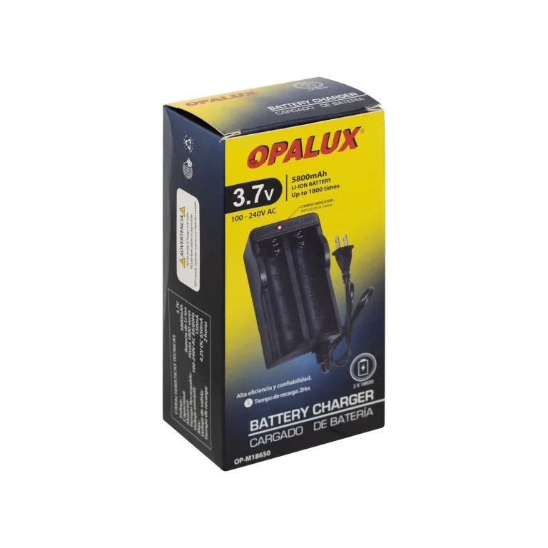Cargador de Bateria Opalux 3.7v / Capacidad 5800mah OP-M18650