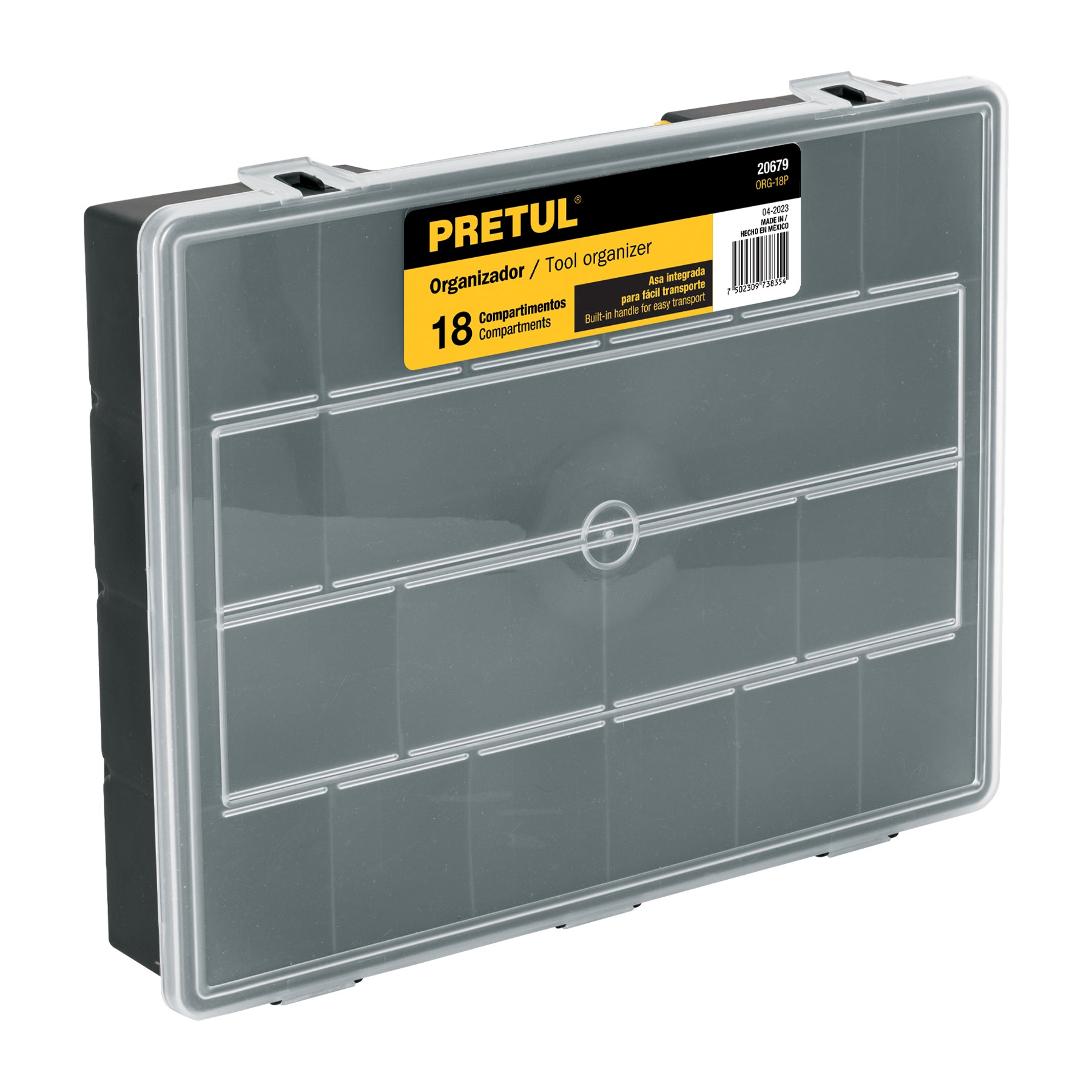 Organizador De 18 Compartimentos PRETUL 20679