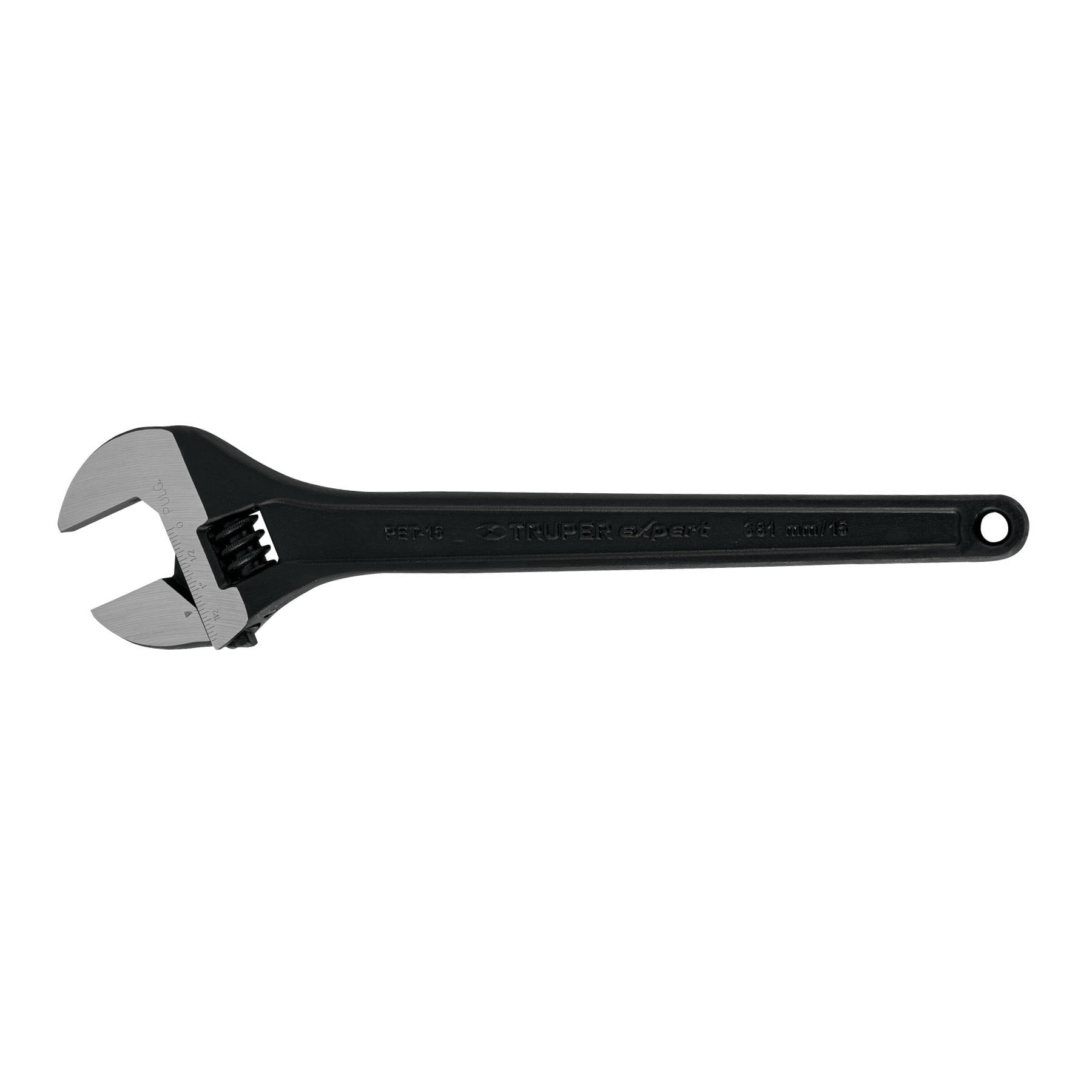 Llave ajustable (perico) 15" profesional pavonada, Truper - 15504