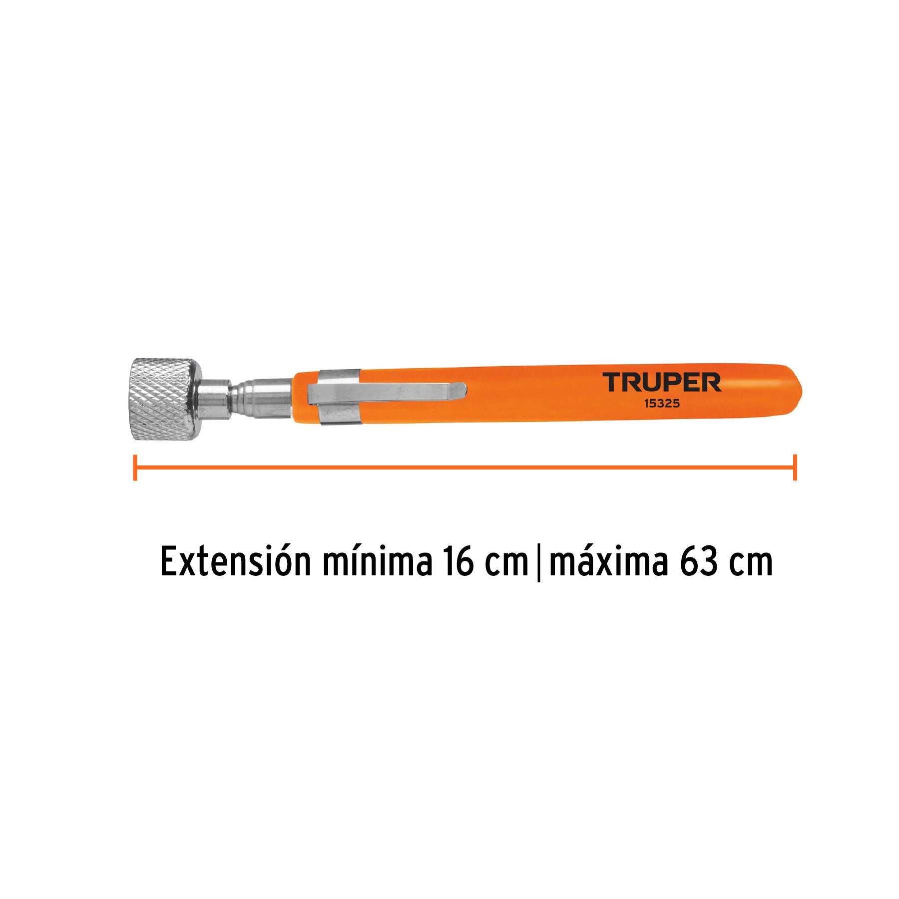 Imán extensible de acero inoxidable, 3.6 kg, Truper