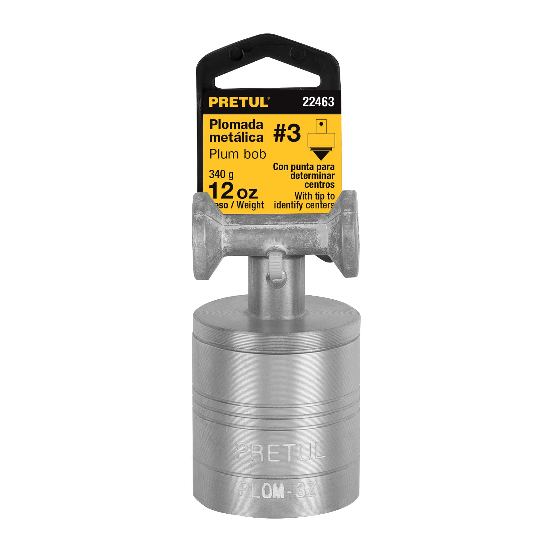 Plomada metálica de 340 g (12 oz) con centro, Pretul  - 22463