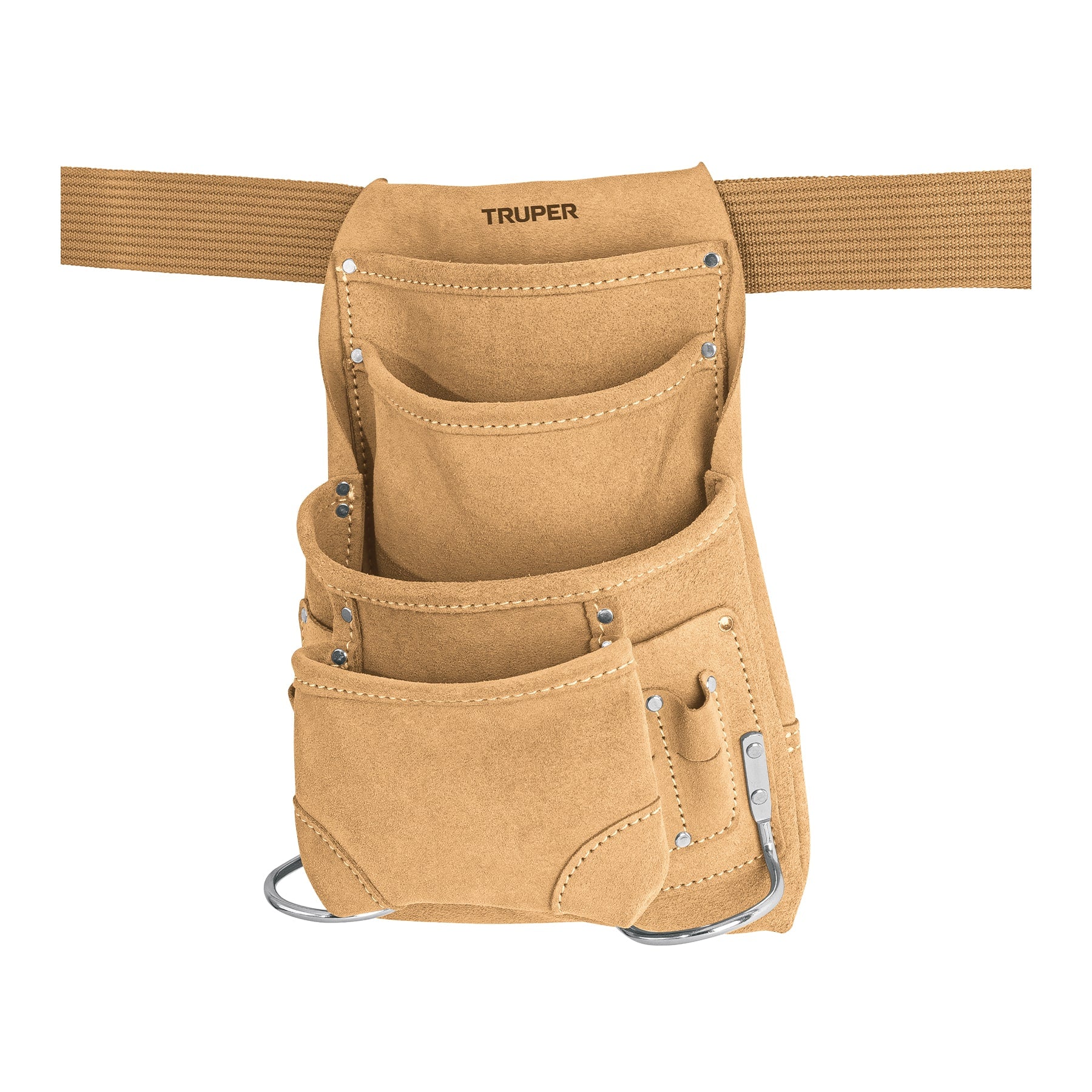 Porta herramientas de carnaza con 12 compartimentos, Truper - 11536