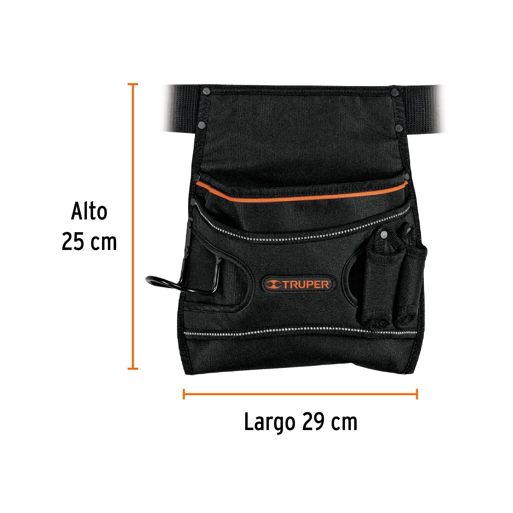 Porta herramientas de poliéster, 5 compartimentos, Truper - 101665