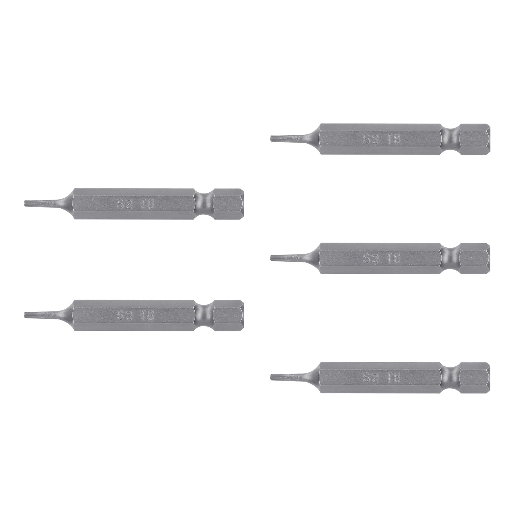 Estuche con 5 puntas torx T6 largo 2", Truper - 12207