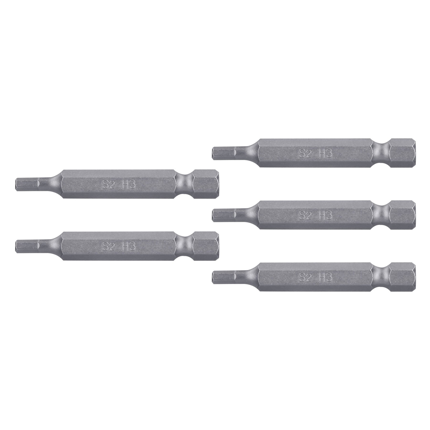 Estuche con 5 puntas hexagonales de 3 mm largo 2", Truper - 12692