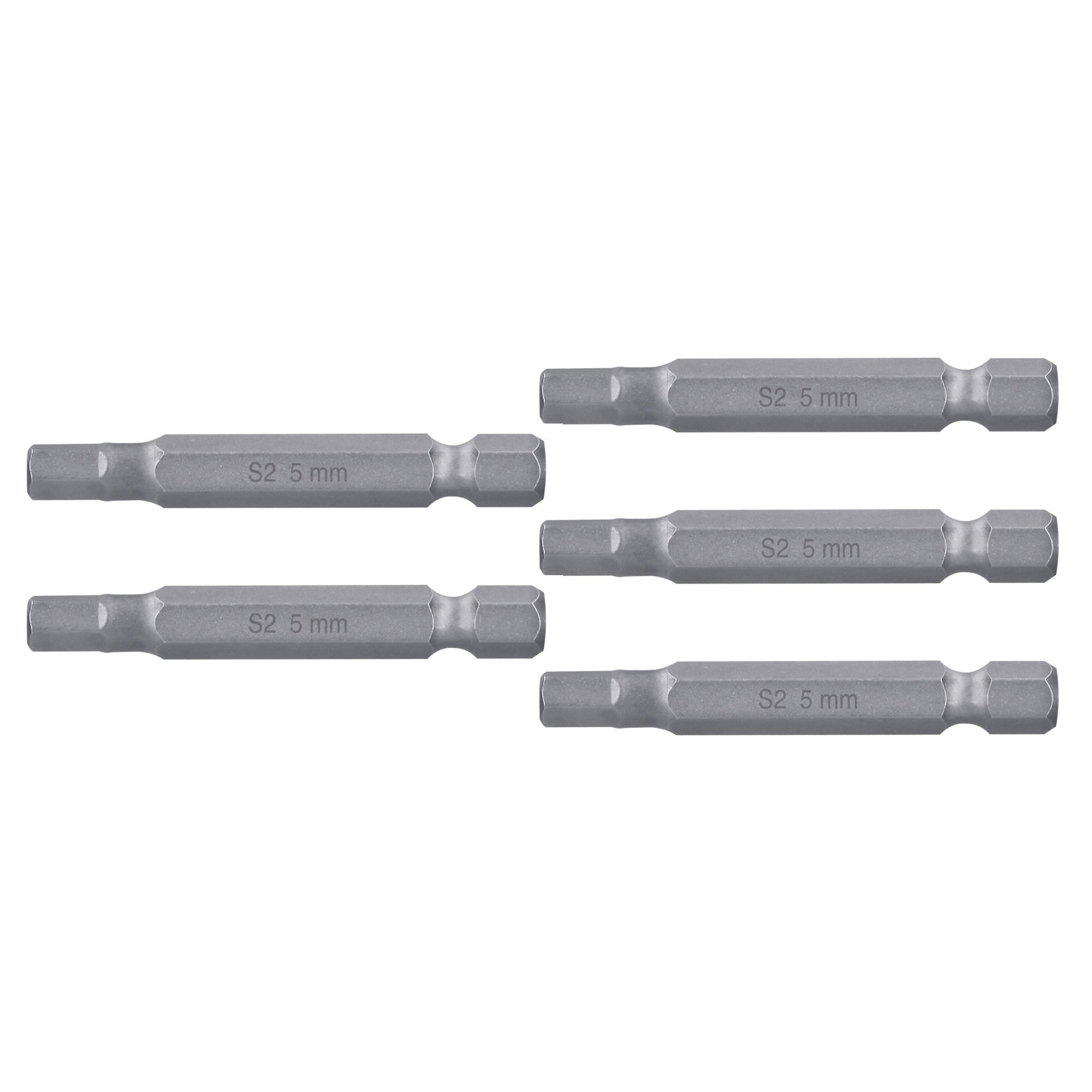 Estuche con 5 puntas hexagonales de 5 mm largo 2", Truper - 12699