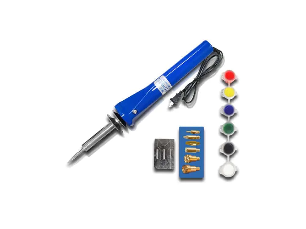 PIROGRABADOR 30W 6 PUNTAS/6 PINTURAS/1 PINCEL/220-240VAC ZD-707B/30W
