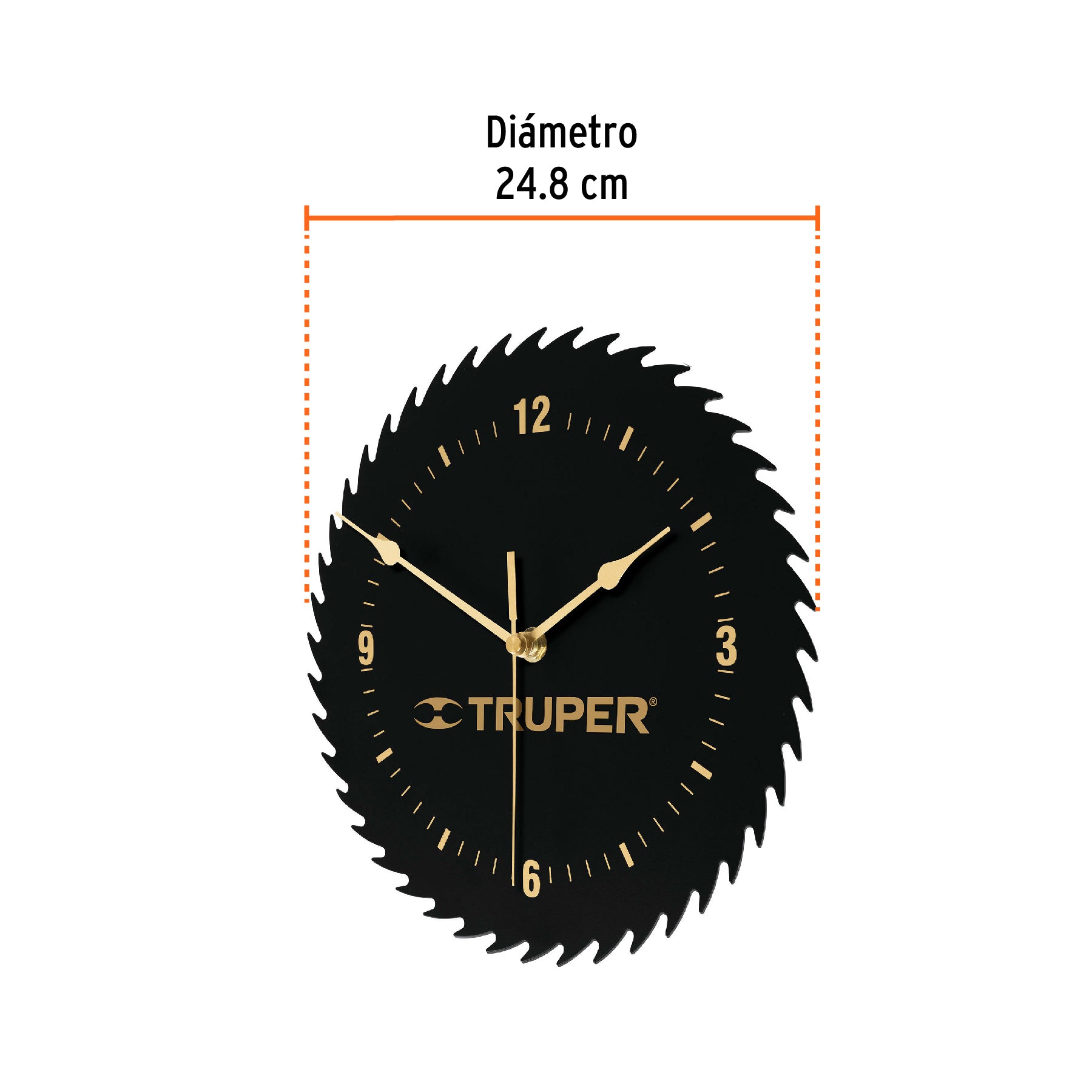 Reloj analógico de pared Truper - 60073
