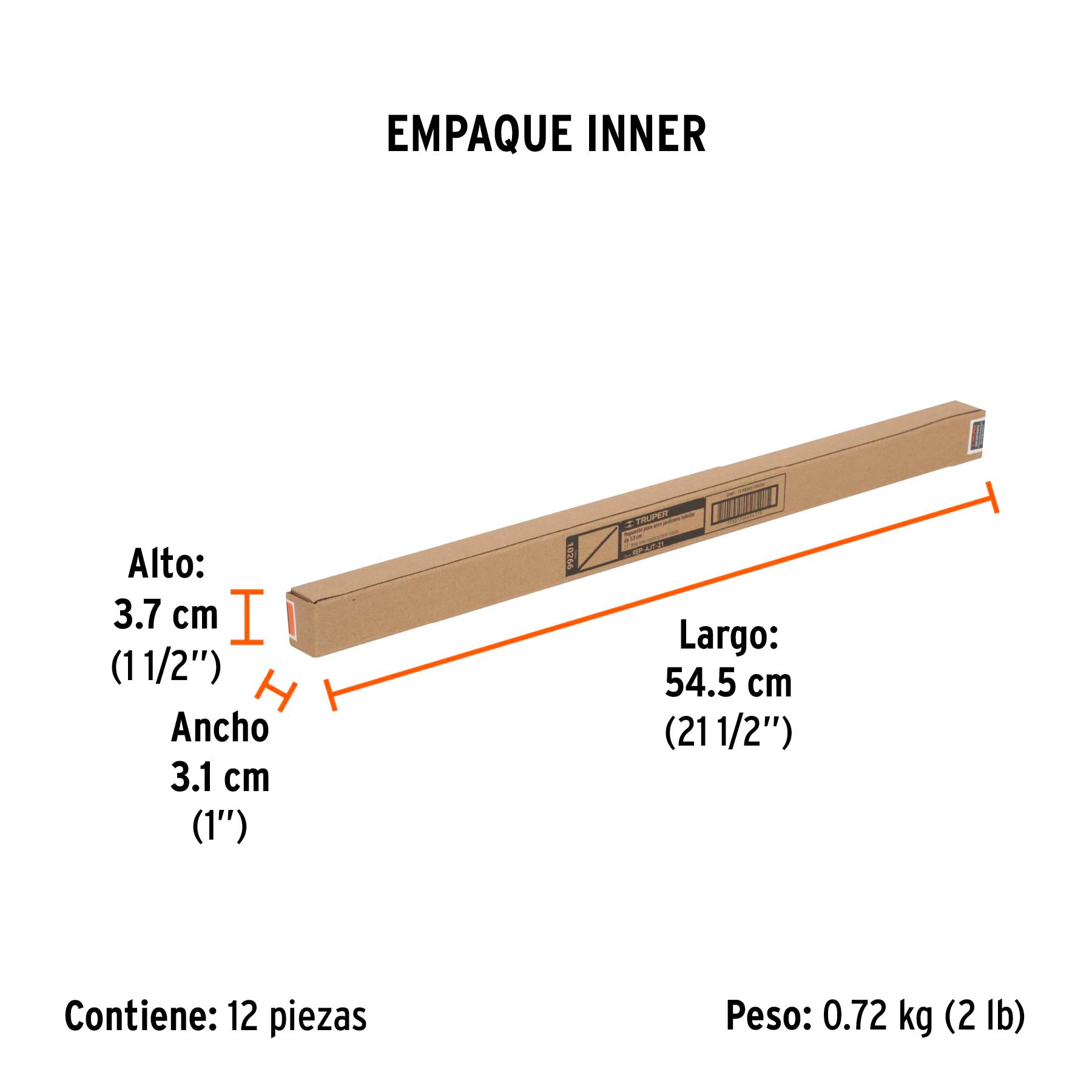 Segueta de repuesto para arco jardinero AJT-21, Truper - 10266