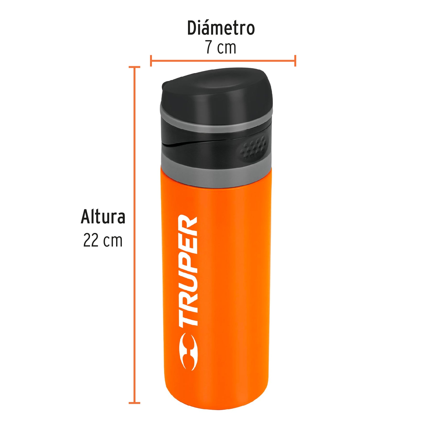 Termo de acero inoxidable de 400 ml, Truper - 62100