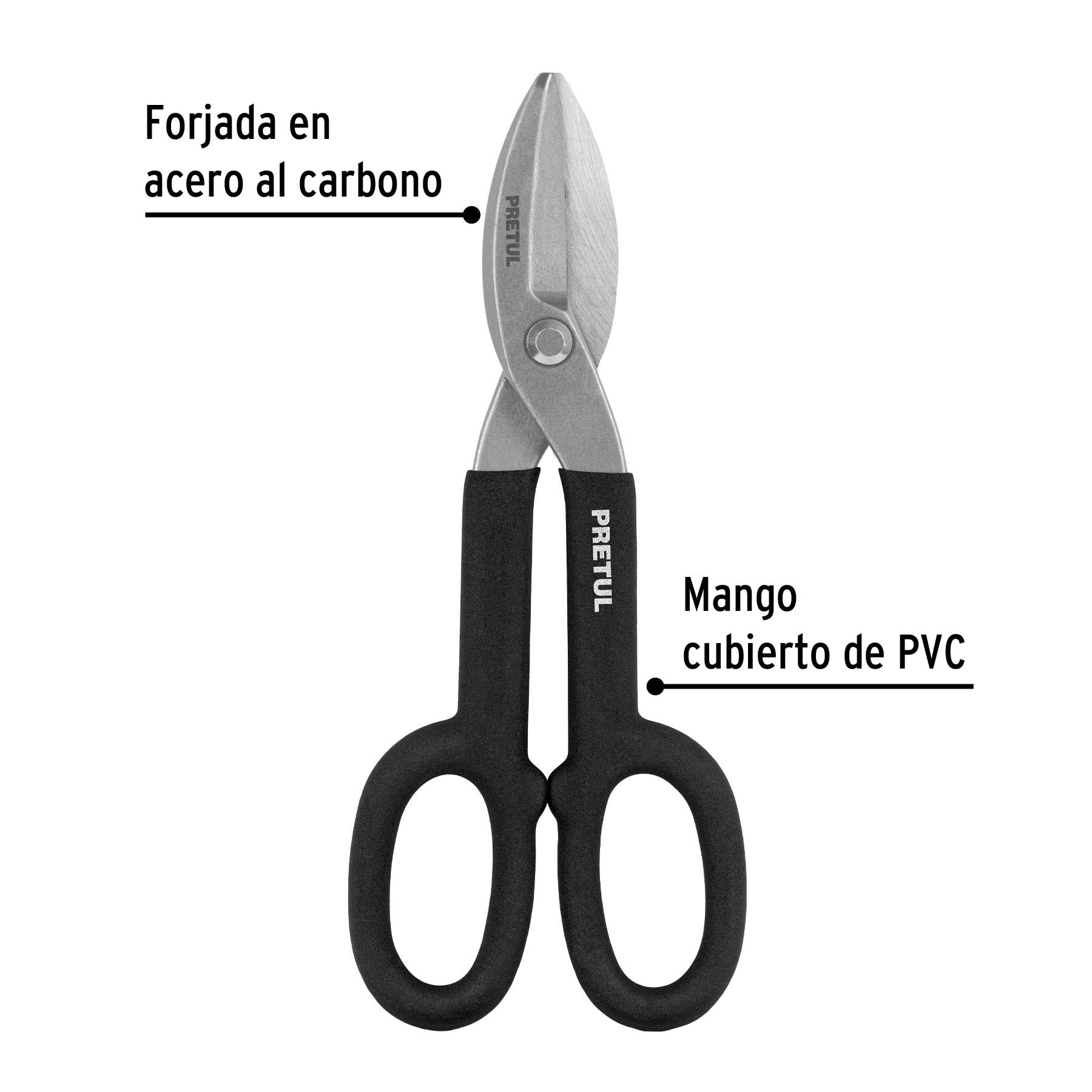 Tijera para hojalatero 10", Pretul 26050