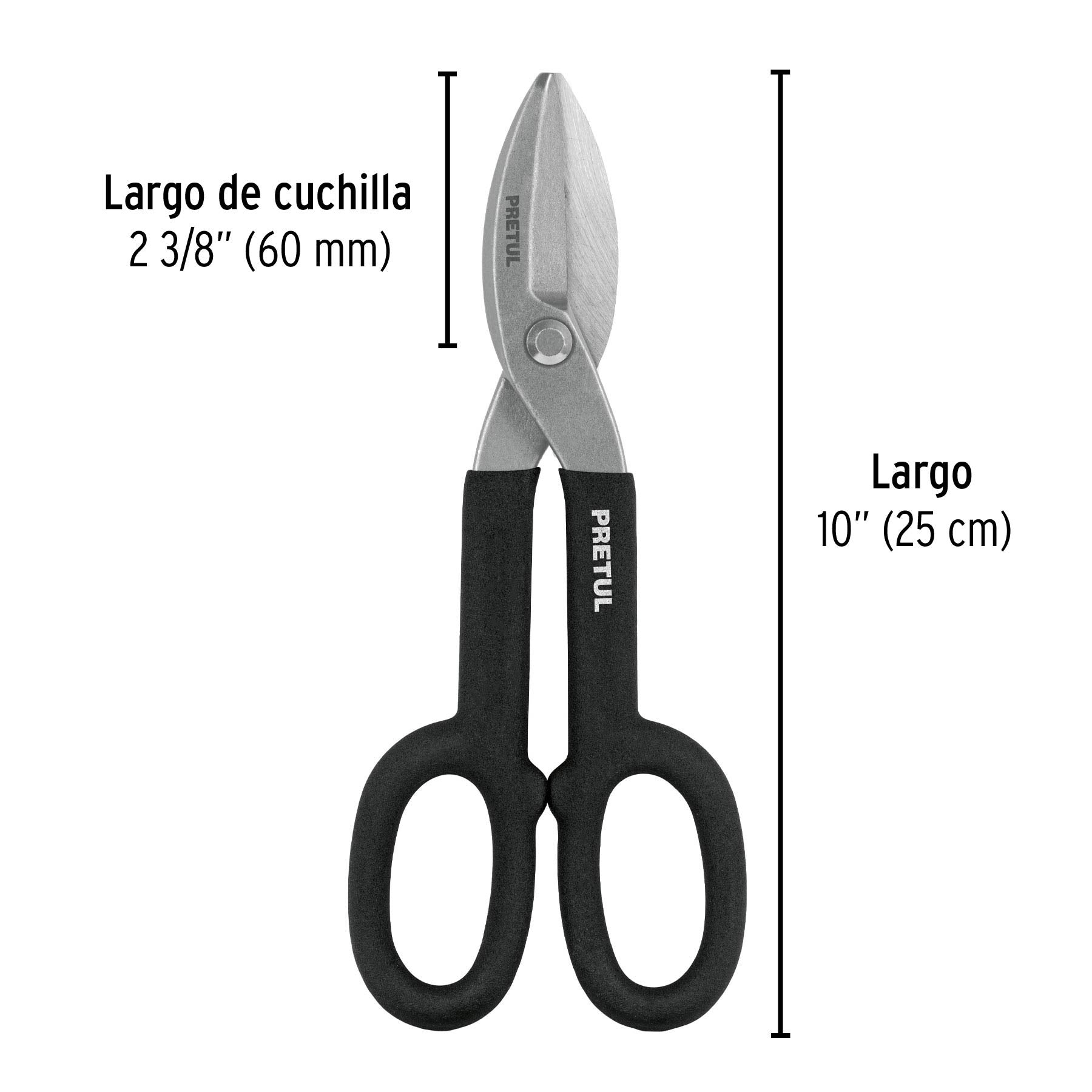 Tijera para hojalatero 10", Pretul 26050