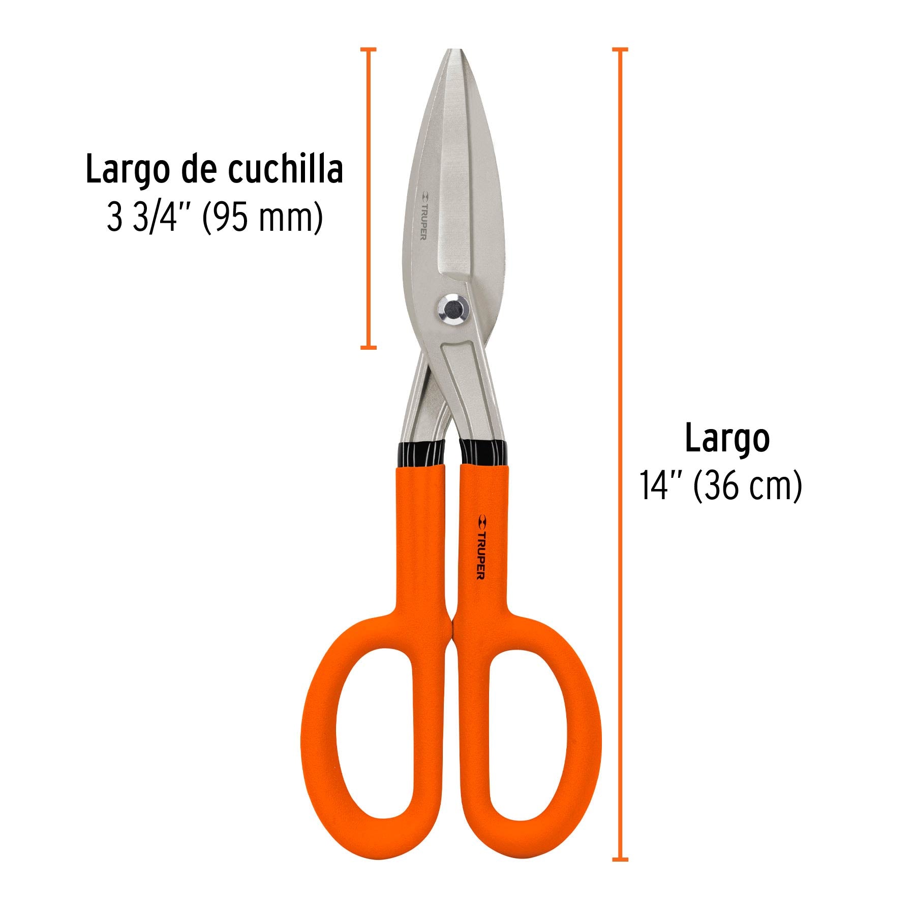 Tijera para hojalatero 14", Truper - 18503