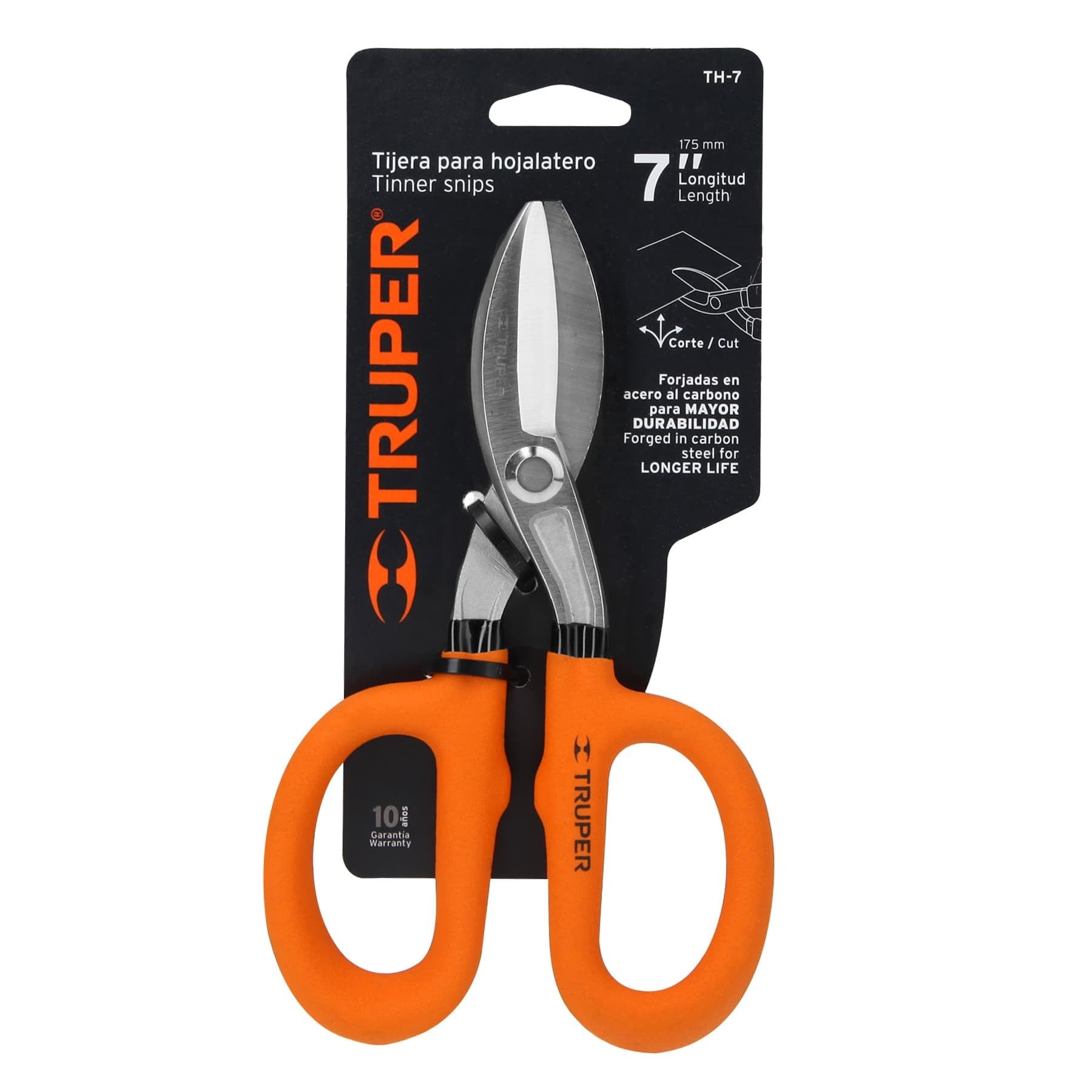 Tijera para hojalatero 7", Truper 18520