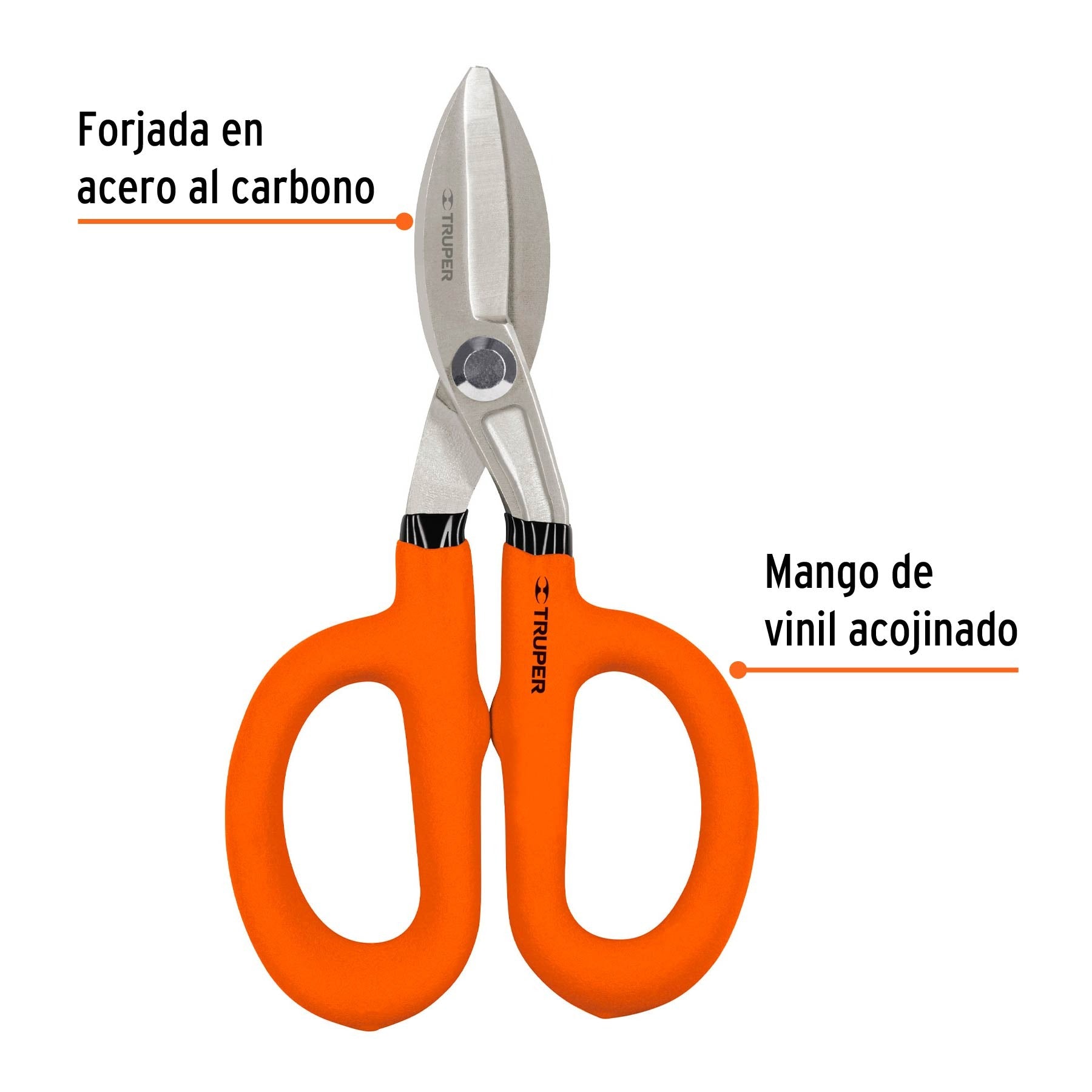 Tijera para hojalatero 7", Truper 18520