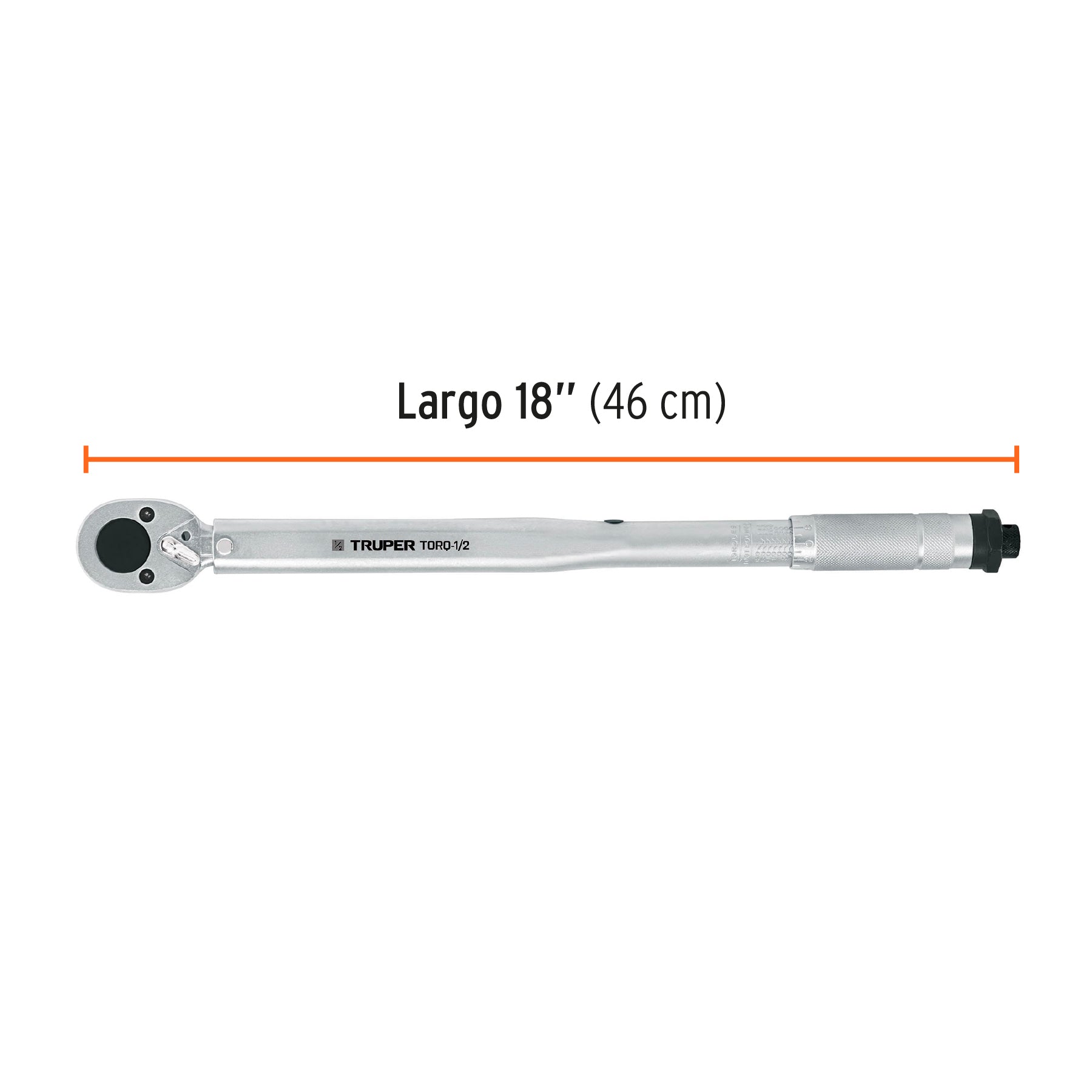 Torquímetro de golpe, dos lecturas, encastre 1/2", Truper - 13568